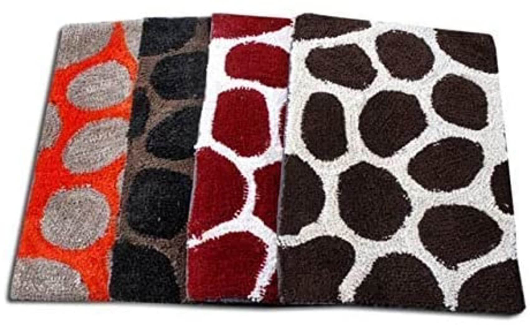 Rm Handloom Pure Cotton Anti Skid Door Mat Bath Mat Kitchen Mat, Handicraft Style Eco Series Fine Cotton Blend Doormats, Set Of 