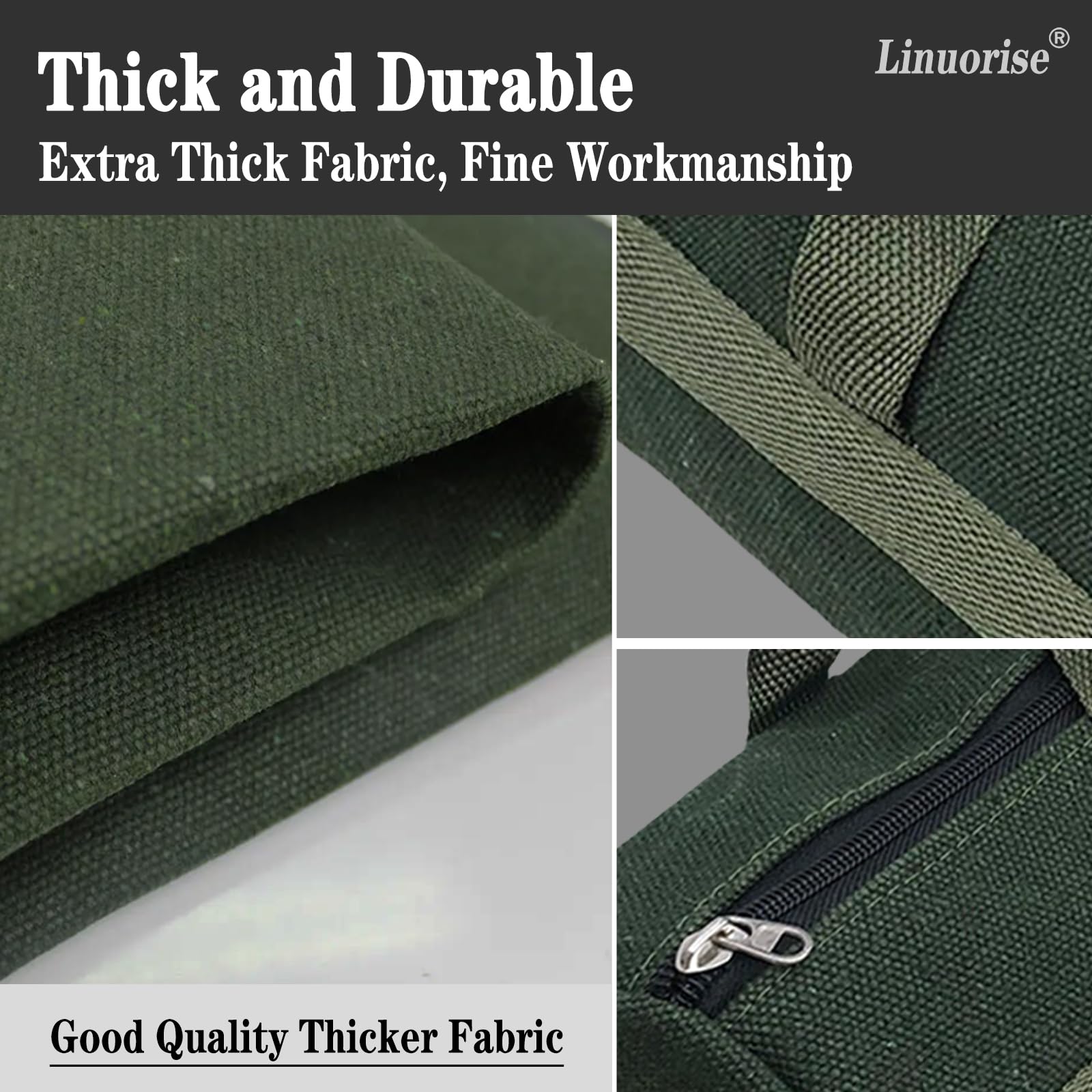 Linuorise Grill Accessory Storage Bag, Tools Storage For Outdoor Grilling, Extra Thick Grill Tools Storage Bag, Suitable For Gri