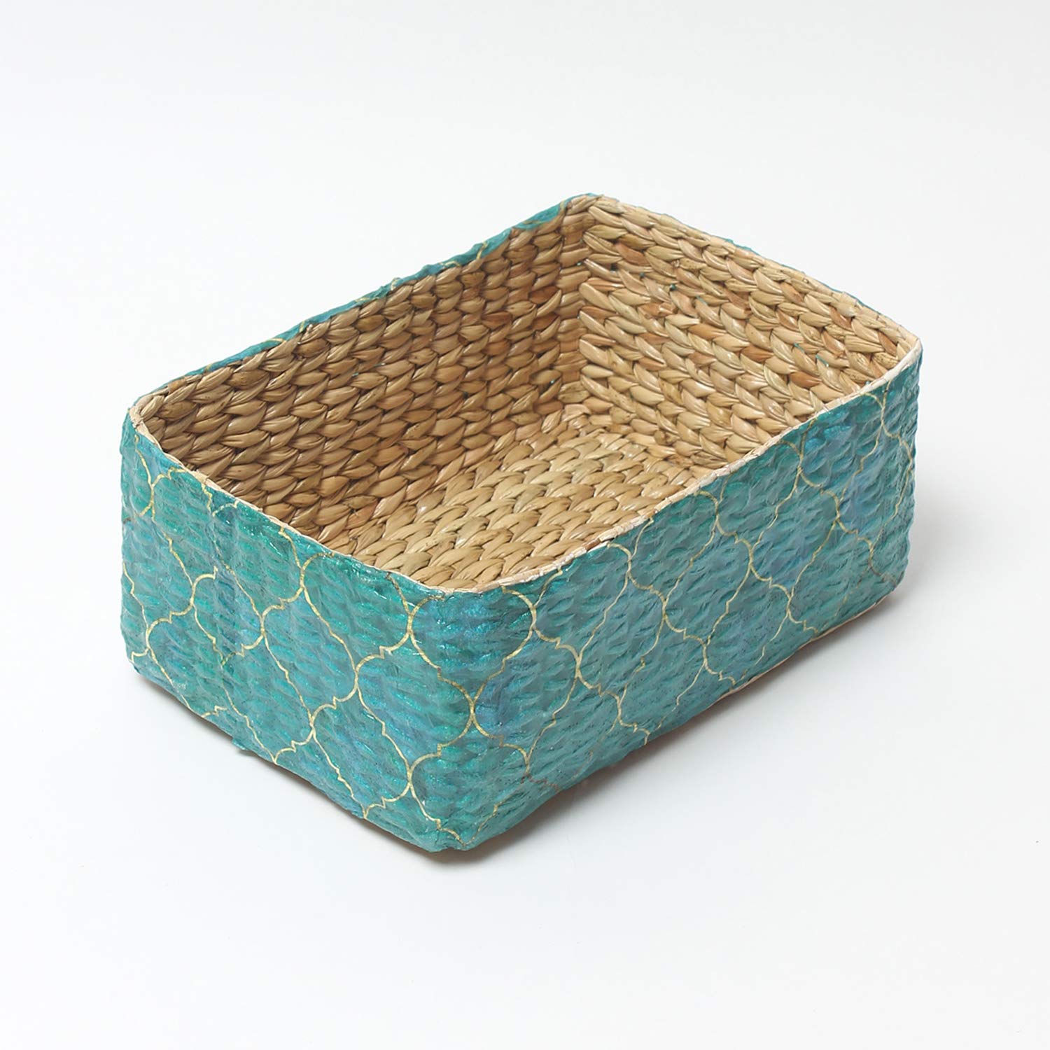 Habere IndiaAll The Cultures Fabricating India Desk Organiser | Table Organiser | Jute Storage Basket | Gift Hamper Baskets | W