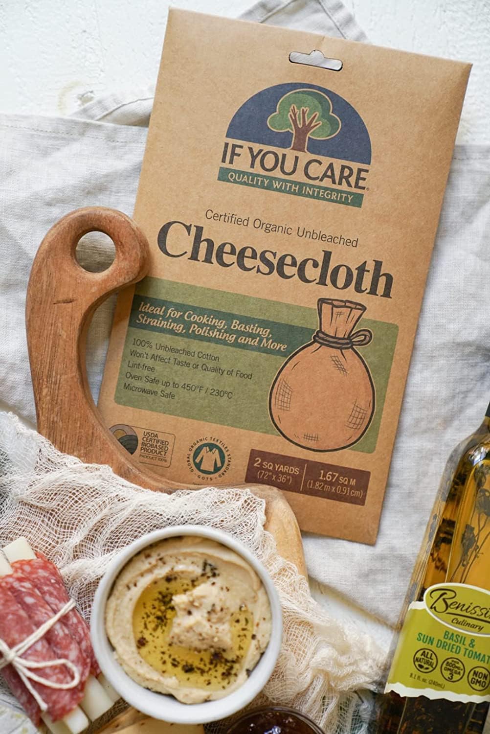 IF YOU CARE 72x36-Inch Cheesecloth  Unbleached  2-Square Yards (Pack of 6)