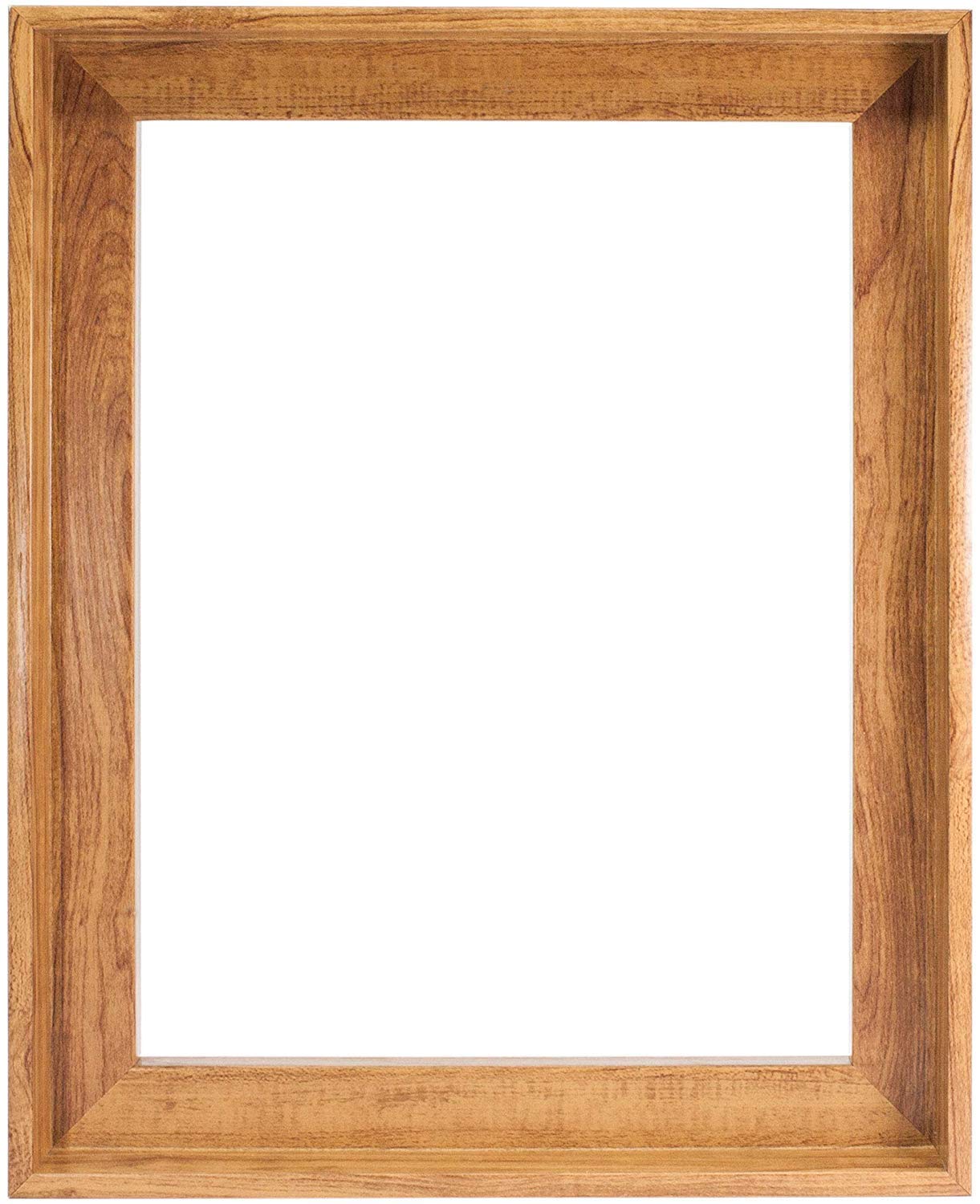 Canvas Floating Frame, Picture Wall Art Painting Frame For Finished Canvas Painting 1-1/4 Deep Picture Art Wall Decor. (Light Br