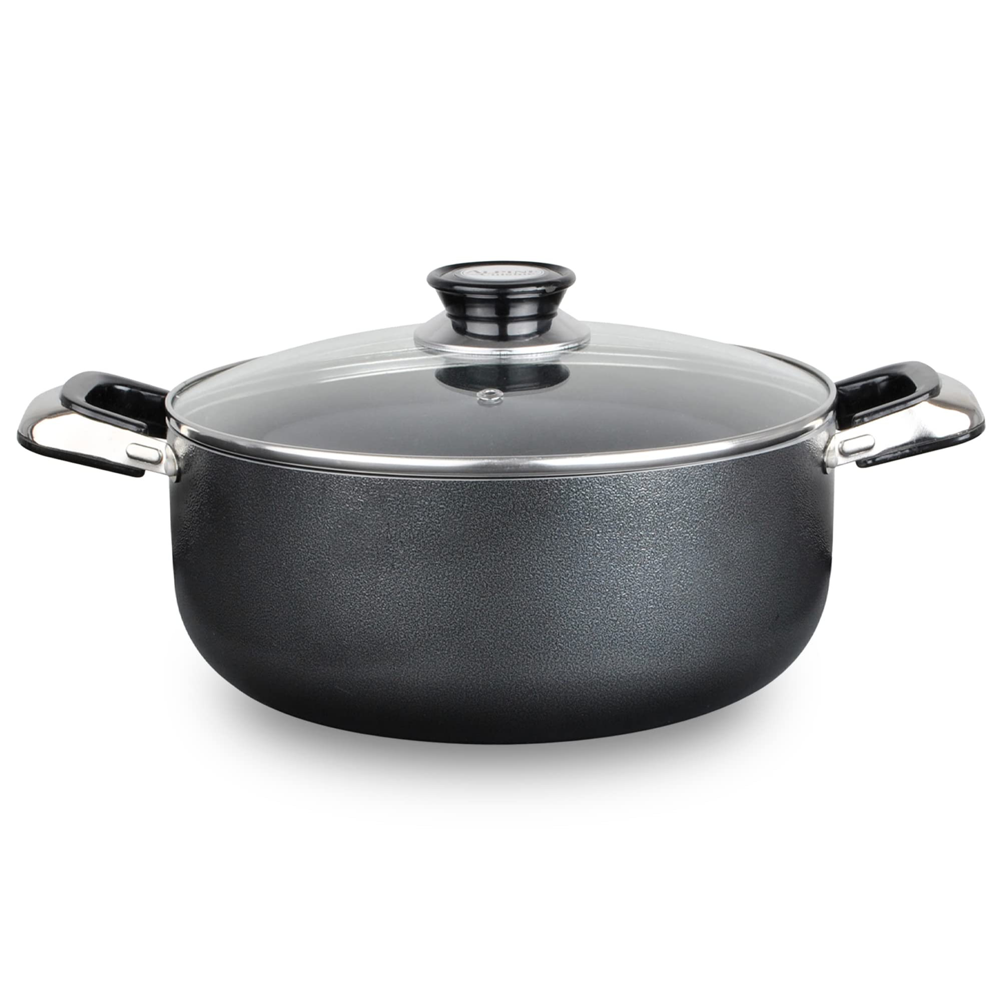 Aramco Alpine Gourmet Aluminum Non-Stick Coating Open Stock Dutch Oven, 13 Quart, Silver/Gray