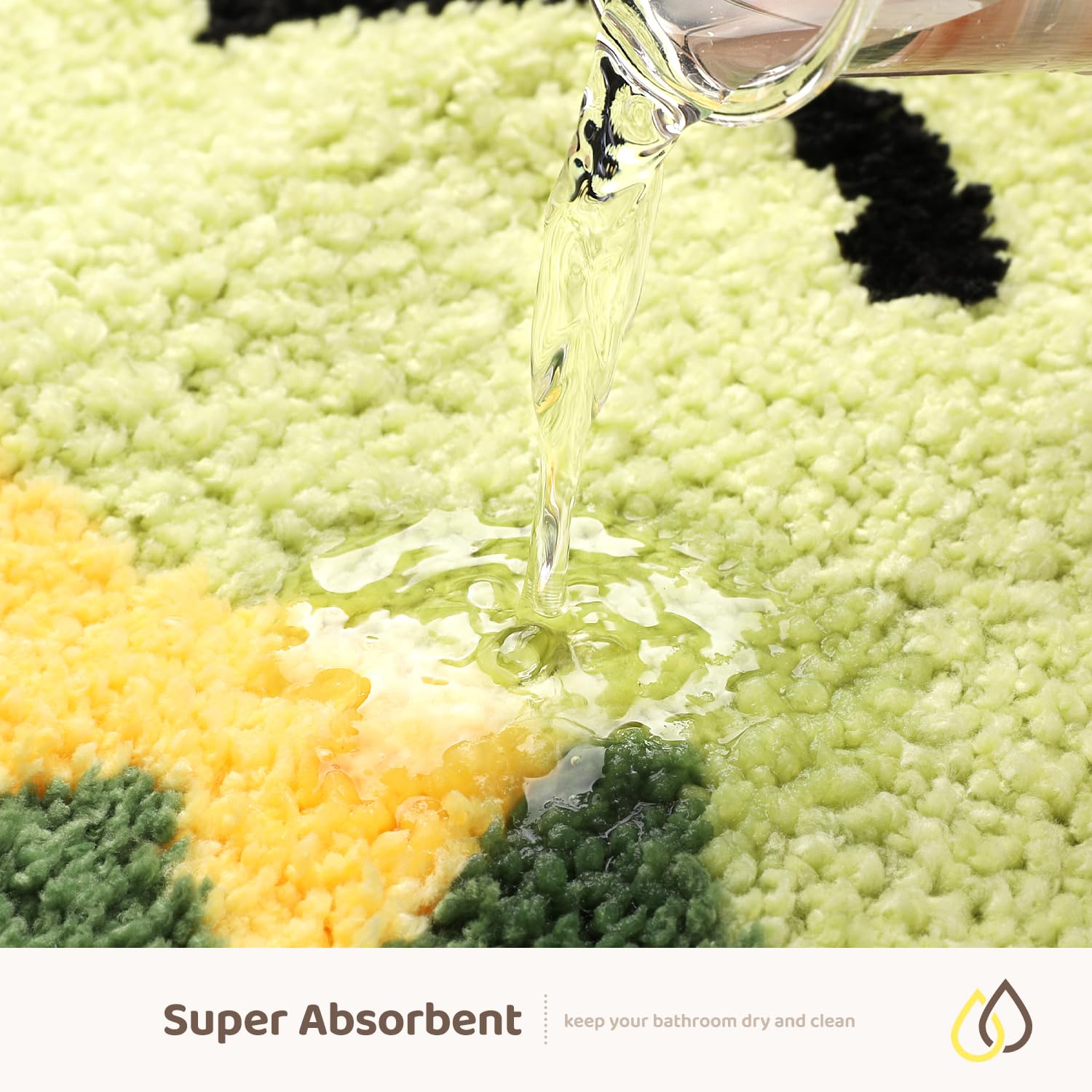 Cute Frog Bath Mat, Extra Soft Absorbent Bath Rug, Non-Slip Comfortable Bathroom Rug, Carpet For Tub, Shower, Bath Room, Machine