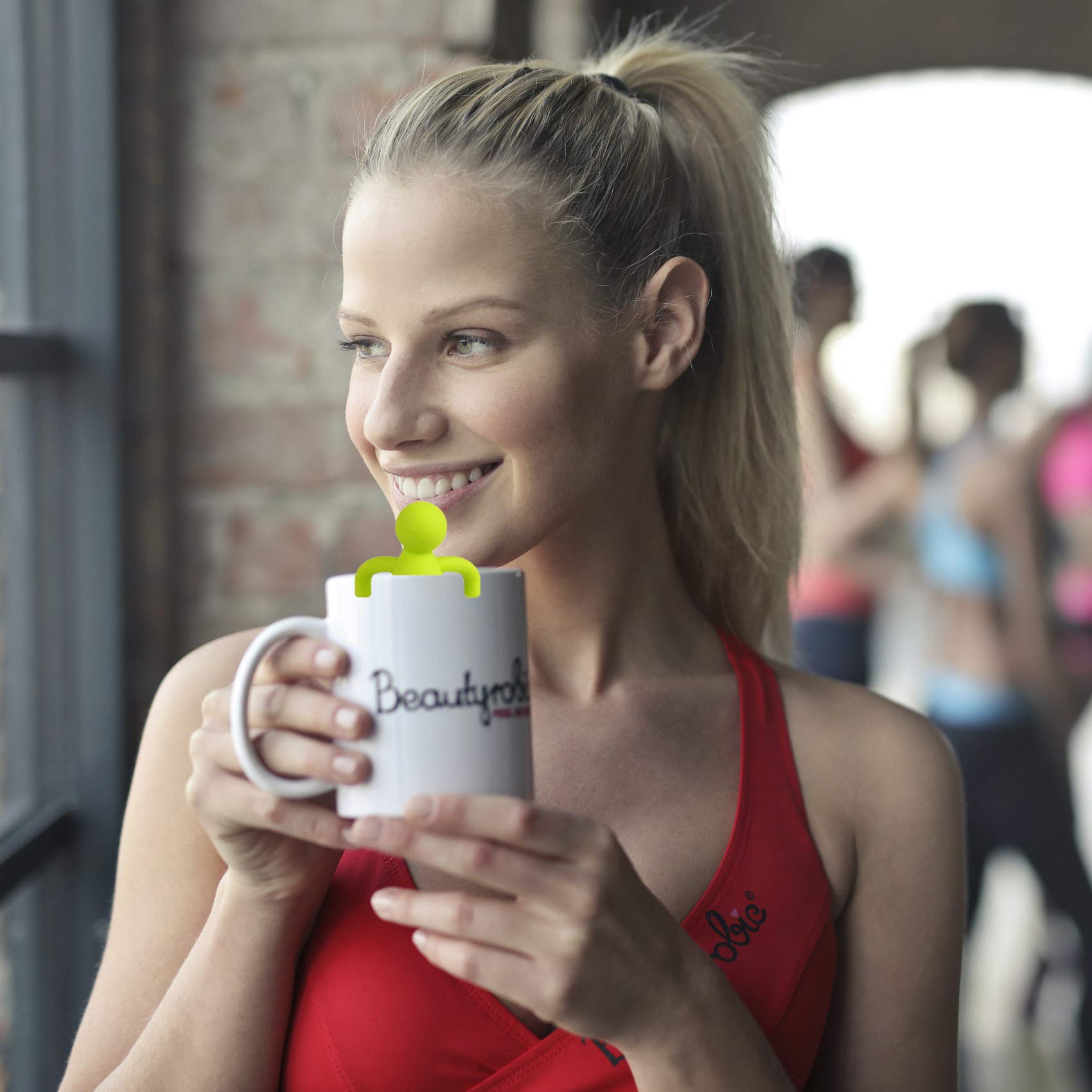 Tea Infuser for Loose Tea Extra Fine Mesh Tea Steeper with Cute Design Tea Strainer Ball with Silicone Handle for Tea Cup Mug  Stainless steel Green