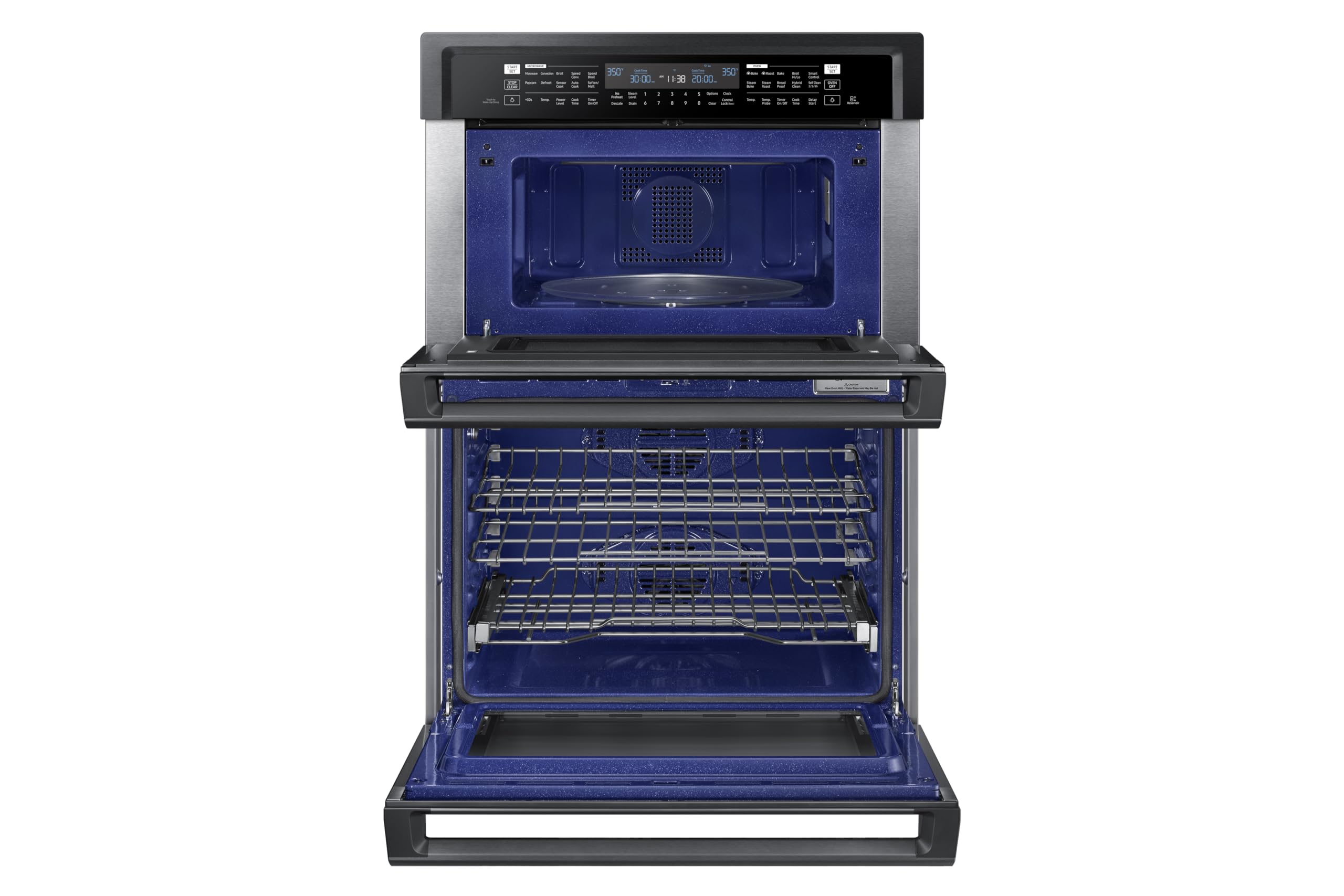 Samsung 30'' Combination Microwave Wall Oven, Black Stainless Steel, Nq70M6650Dg/Aa