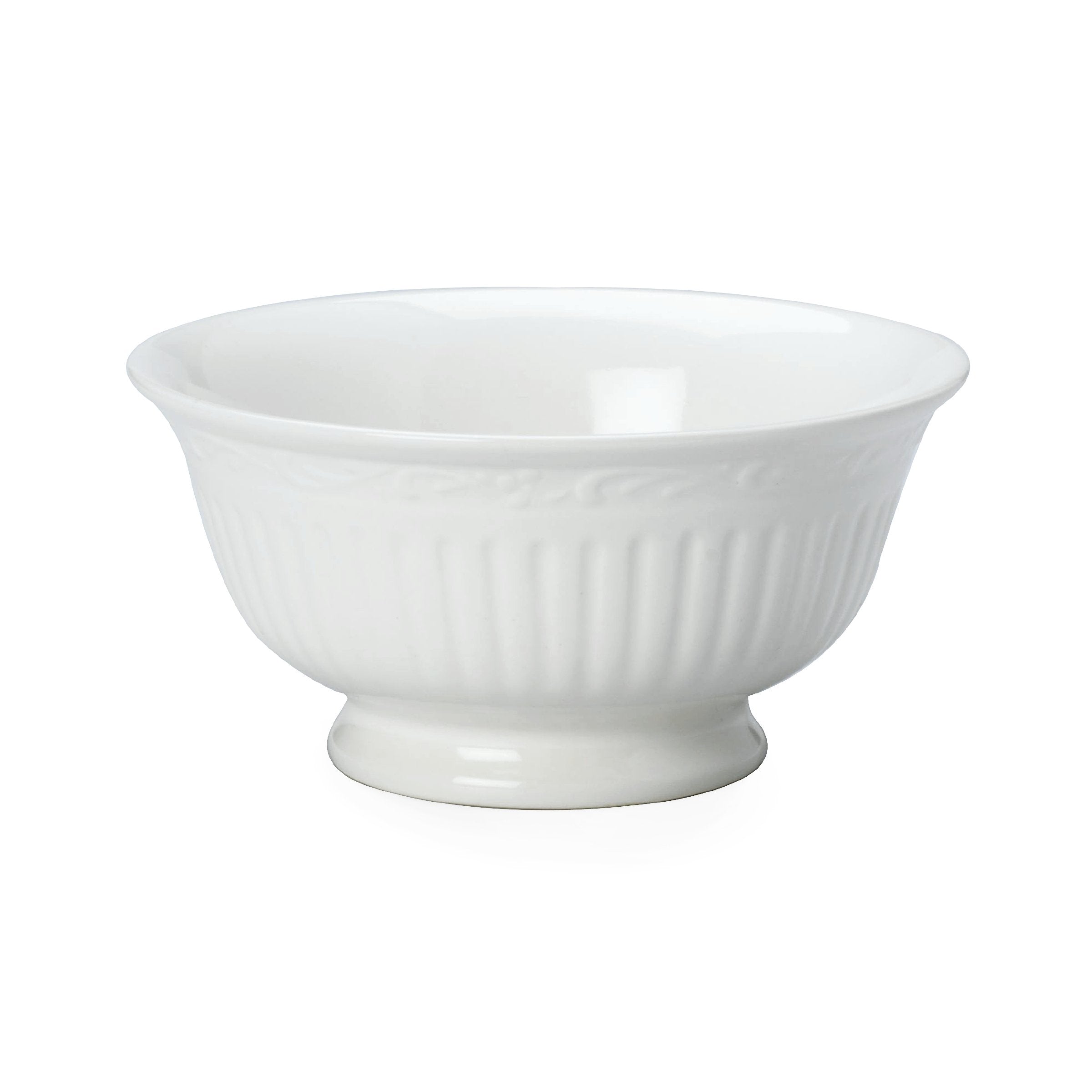 Mikasa Italian Countryside Sherbet Bowl, White ,4.75-Inch - DD900-548