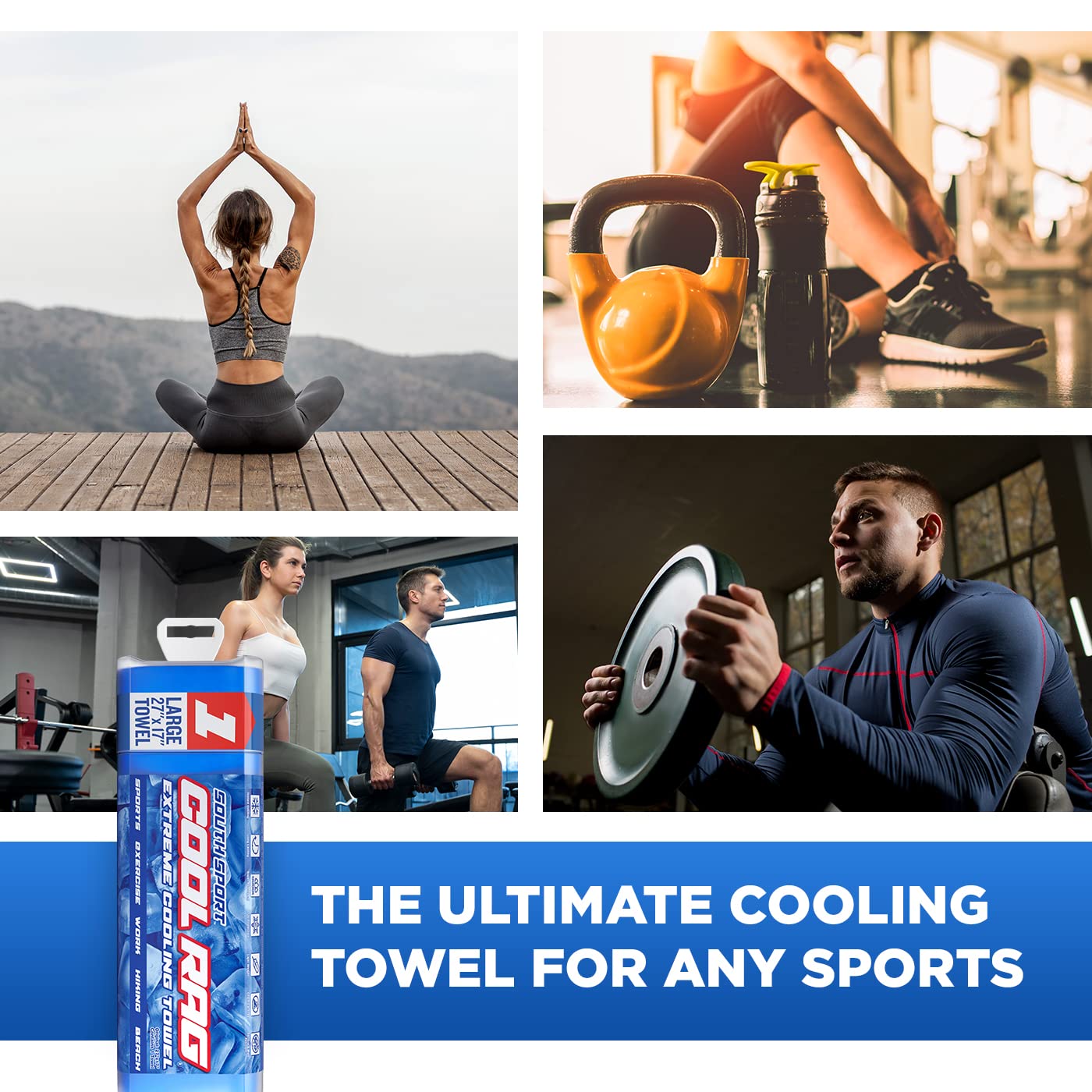 Cool RAG Extreme Cooling Towel for Heat Relief - PVA Cooling Towel for Workout  Gym  Running and for Other Outdoor Sports - Cooling Rag for Neck - Cool Towel for Quick Cooling