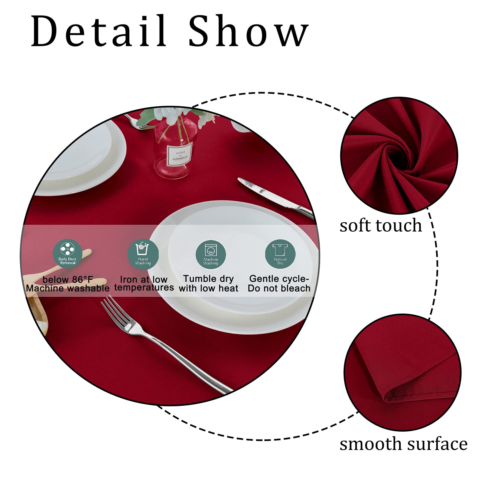 Fitable Rectangle Tablecloth 60X84 Inch Rectangle Tablecloth Stain And Wrinkle Resistant Washable Polyester Table Cloth, Decorat