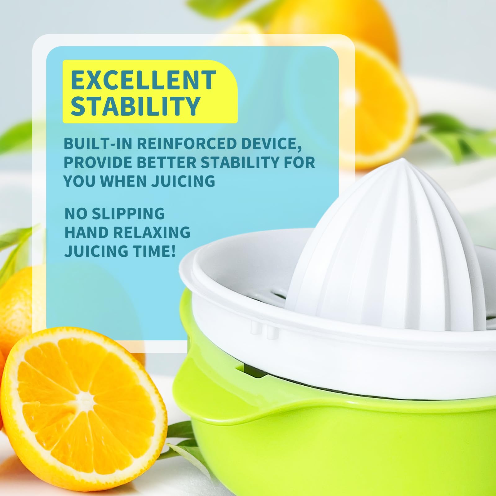 Citrus Juicer, Lemon Squeezer Orange Fruit Manual Hand Juicers With Pouring Spout, 250Ml