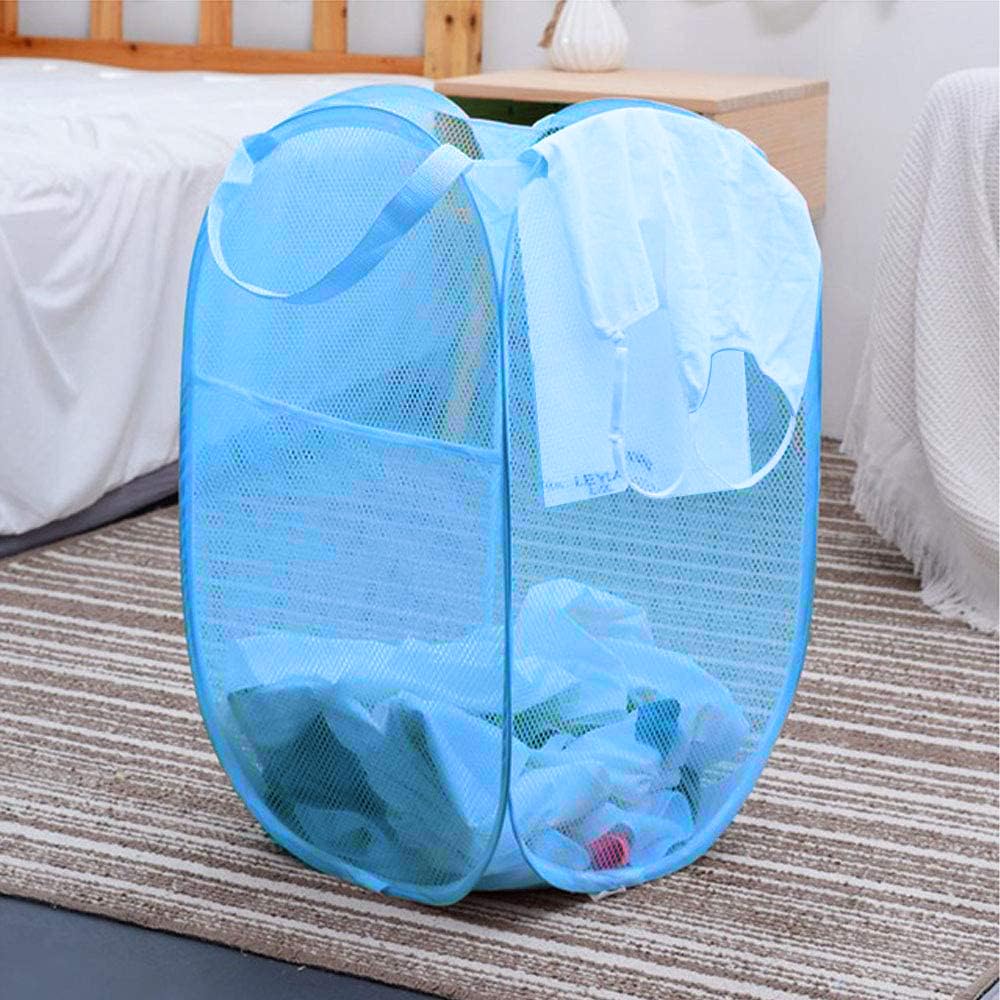 Larpur Pack Of 2 Pop Up Laundry Hampers, Collapsible Laundry Baskets, Portable Mesh Clothes Hampers For Kids Room, College Dorm,