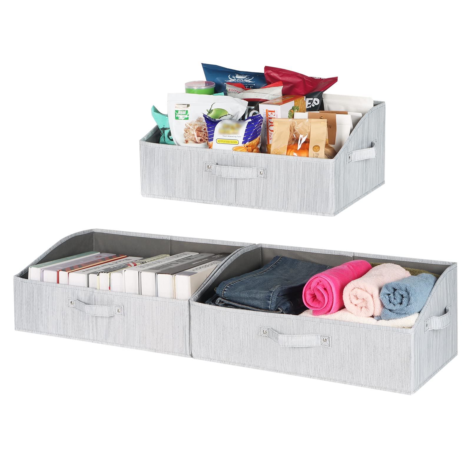 Keegh Closet Baskets And Storage Bins For Shelves Linen Closet Shelf Organizers And Storage Box Trapezoid Storage Bins Shelf Bas