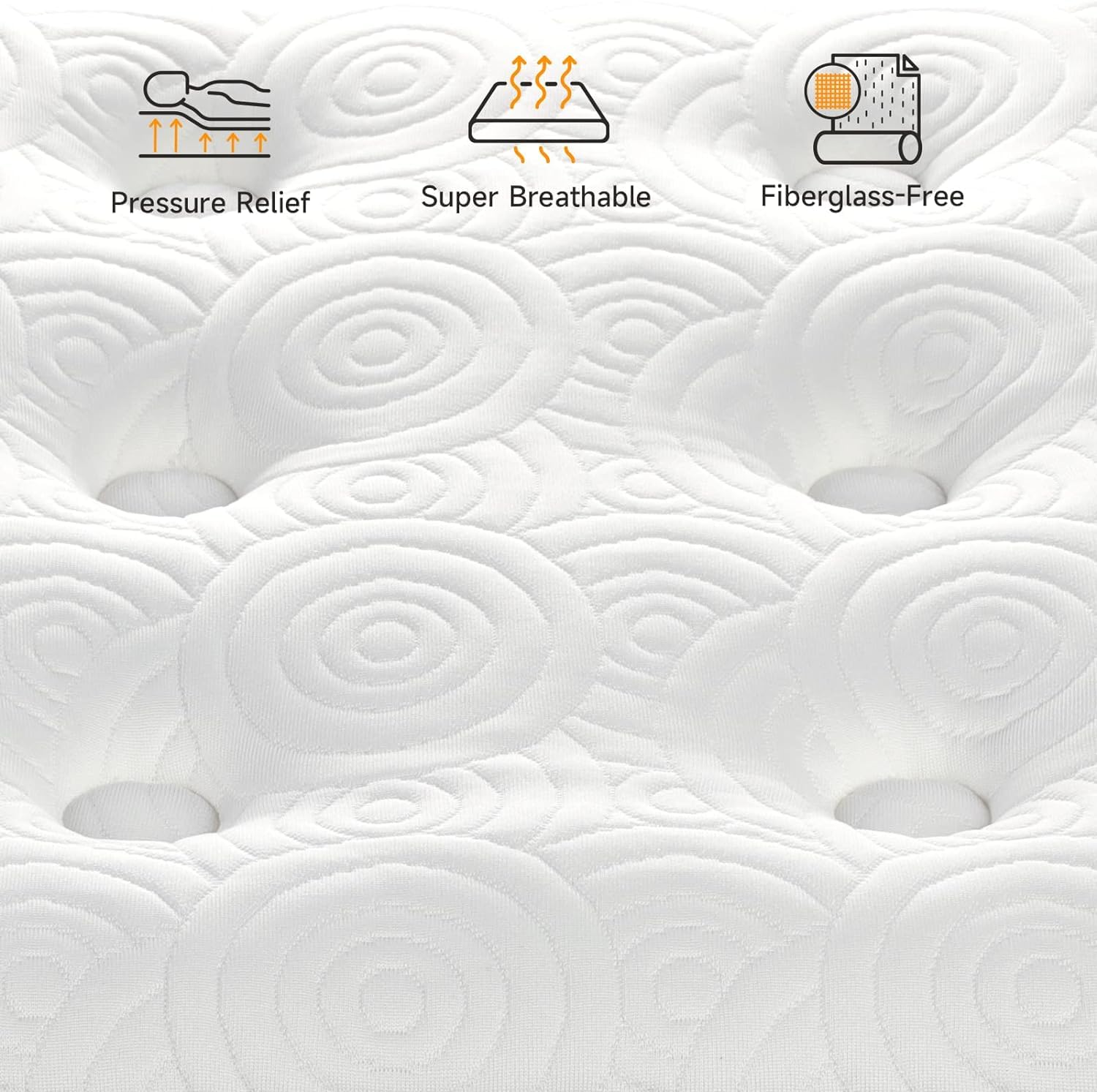 Vesgantti Twin Xl Mattress, 10 Inch Hybrid Xl Twin Mattress In A Box, Extra Long Pillow Top Twin Matrress, Gel Memory Foam And P