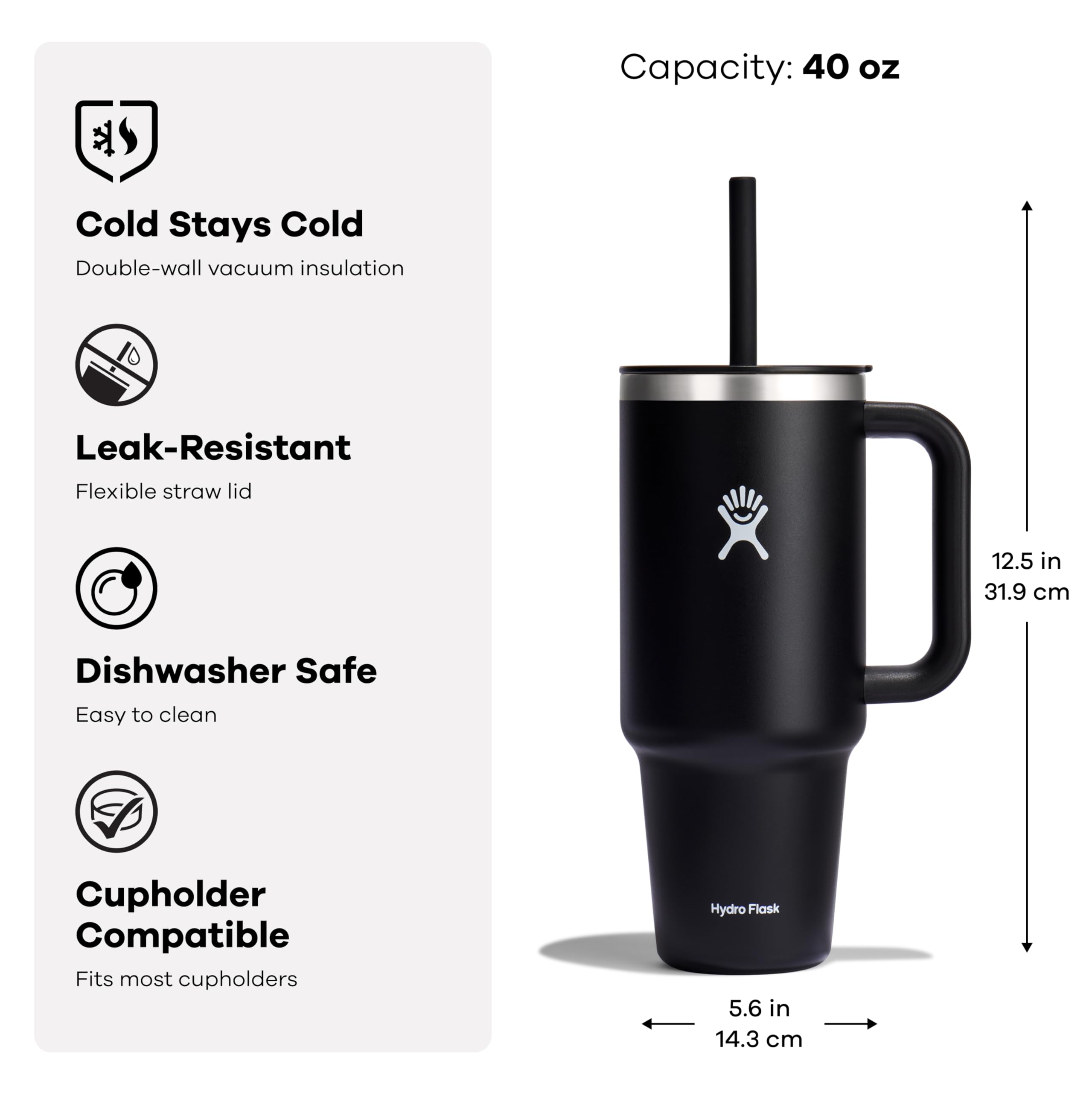 Hydro Flask 40 Oz Travel Tumbler Botanical Bliss Agave