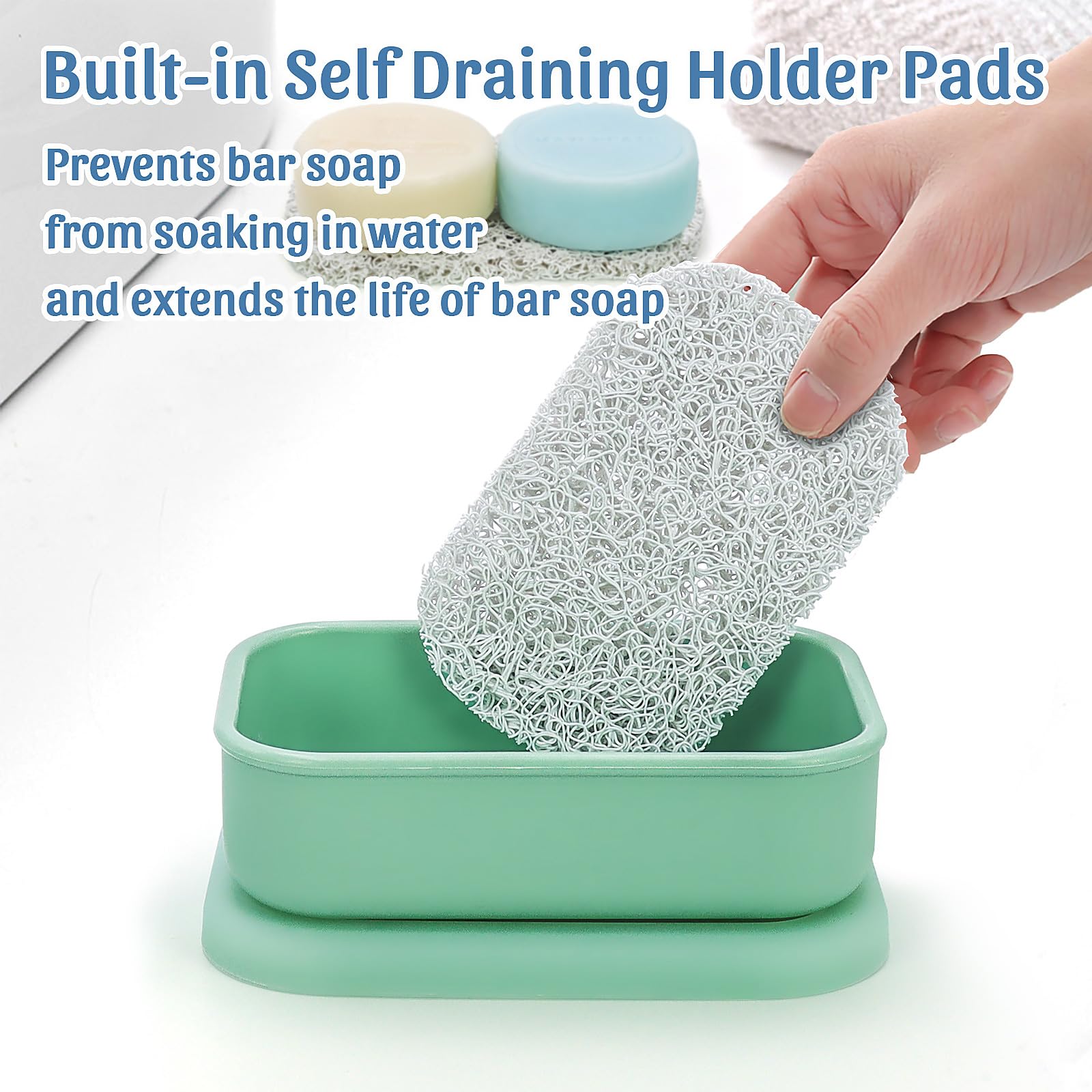 Enhanced Leak Proof Travel Soap Container, Large Shampoo Bar Travel Case, Bar Soap Holder With Drainage Layer, Portable Soap Tra