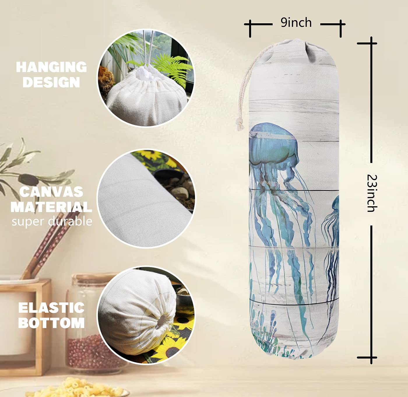 Funny Bag Bag, Grocery Bags Holder Organizer For Shopping Bags, Wall Mount Plastic Bags Storage Container Dispensers, Gift For T