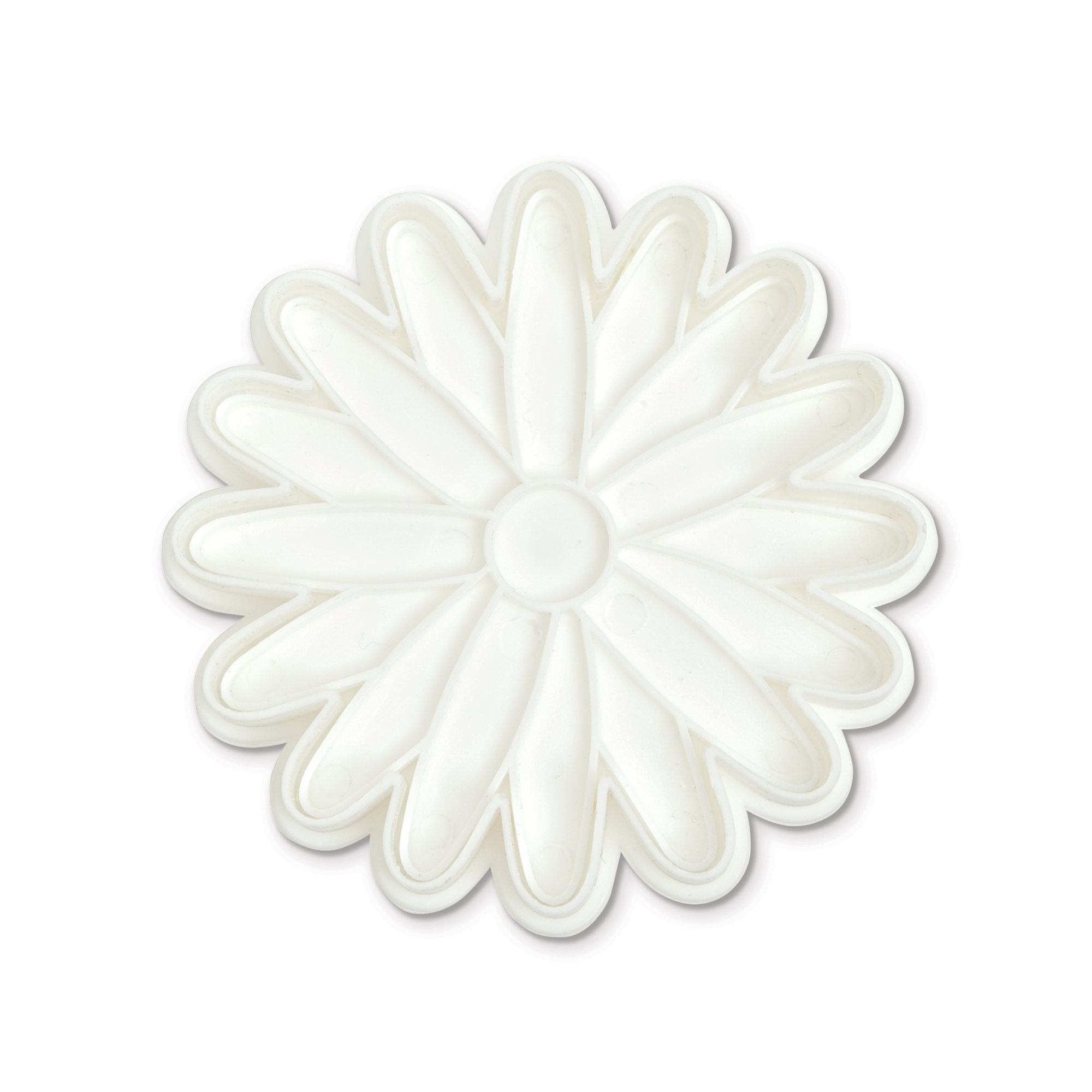 Bakelicious Daisy Plunger Cutter, White , 2.25 X 3.5 X 3.5 Inches