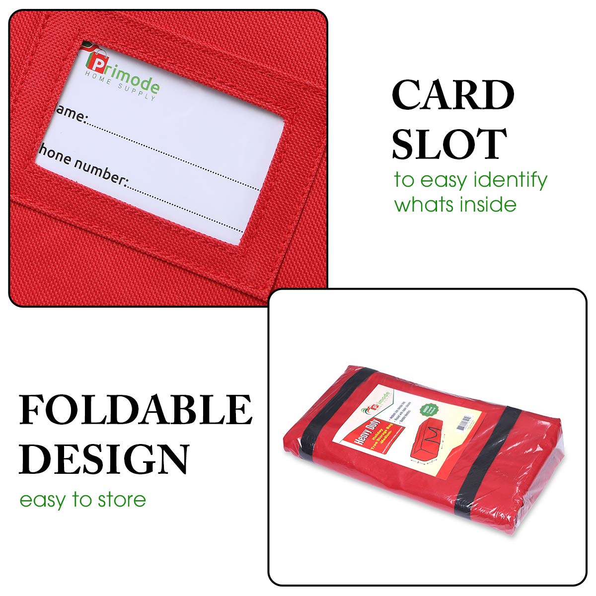 Primode Christmas Tree Storage Bag | Fits Up to 7-8 Ft. Disassembled Holiday Tree | 50    x 15    x 20    Tree Storage Container