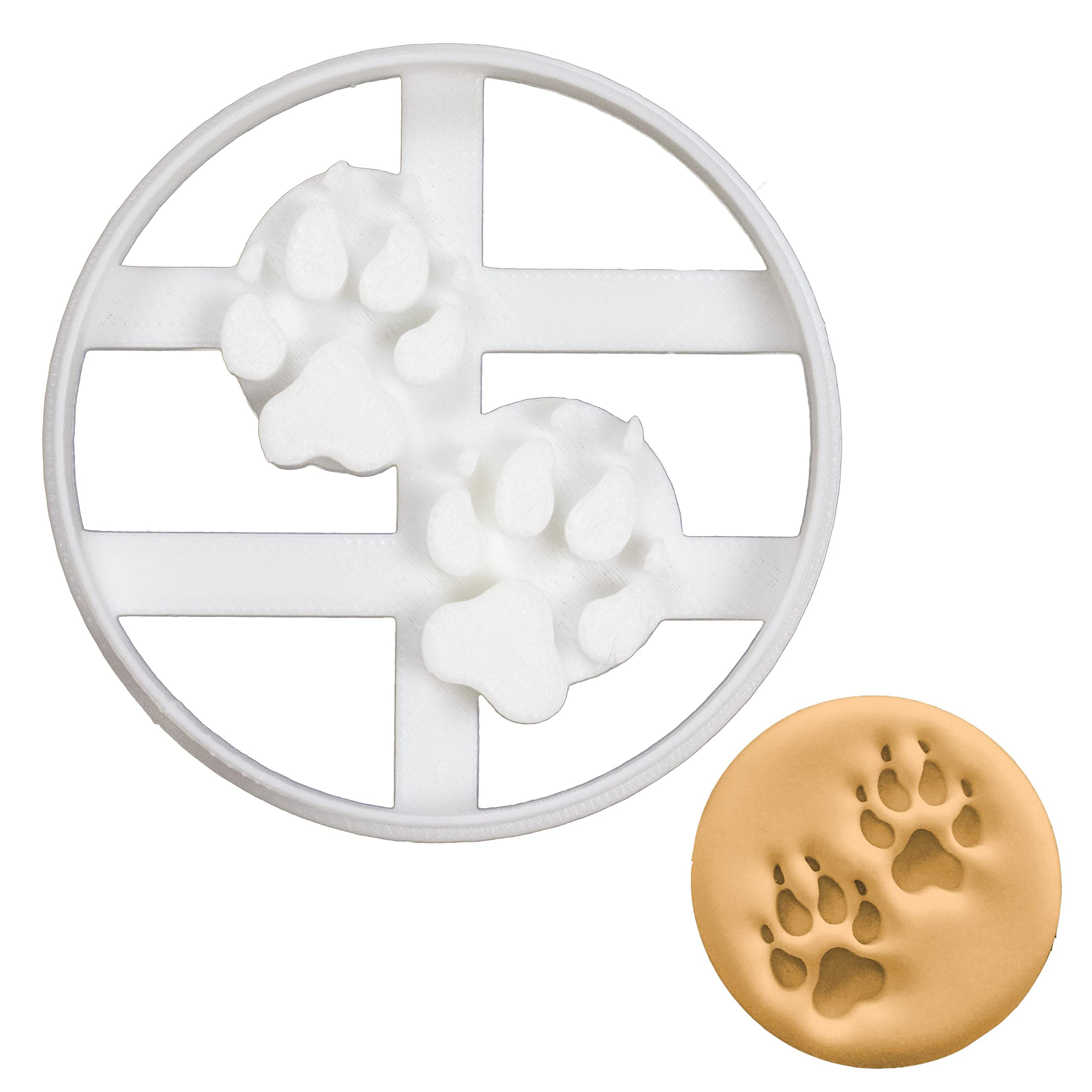 Wolf Paw Prints Cookie Cutter, 1 Piece - Bakerlogy