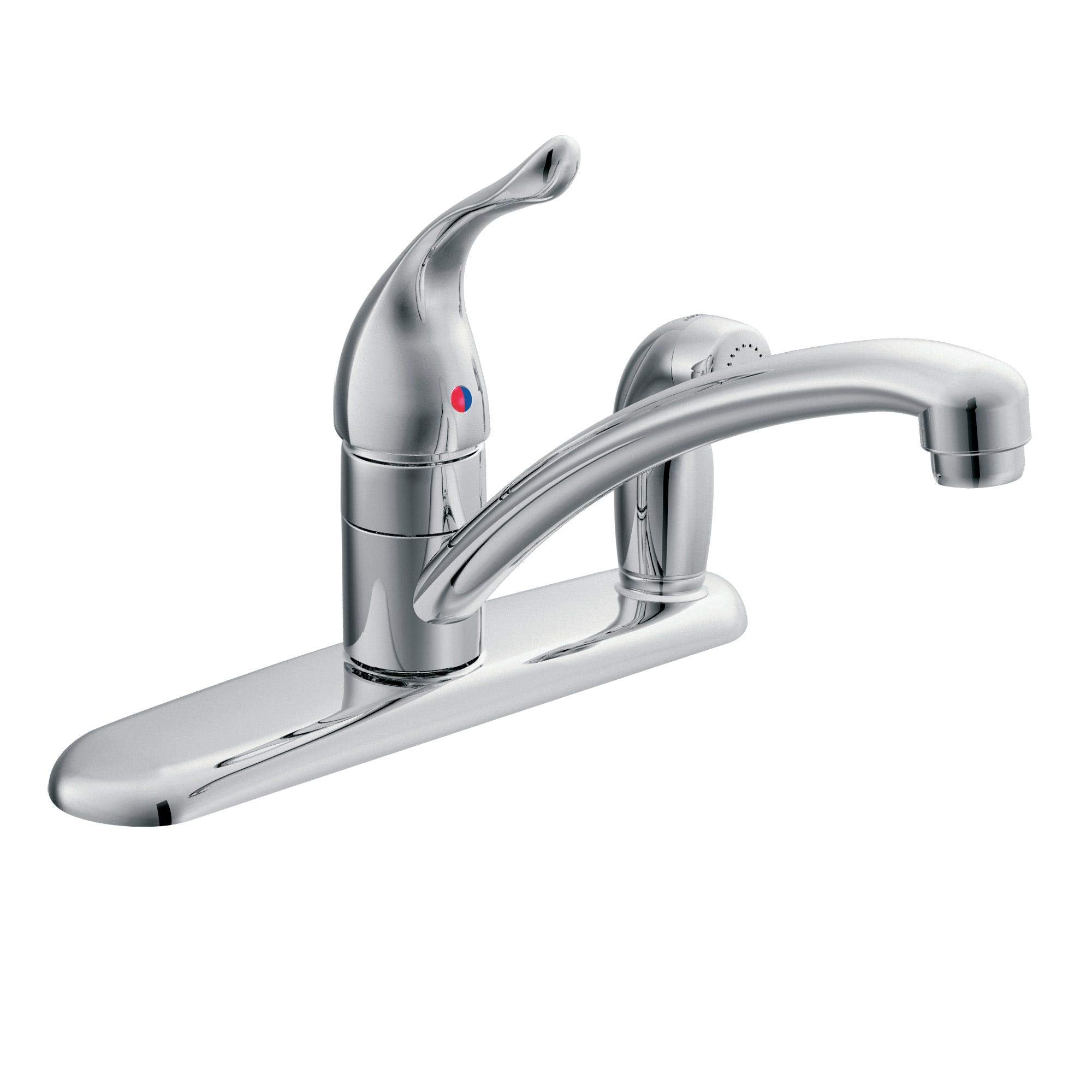 Moen 67434 Chrome One-Handle Kitchen Faucet, 0.375