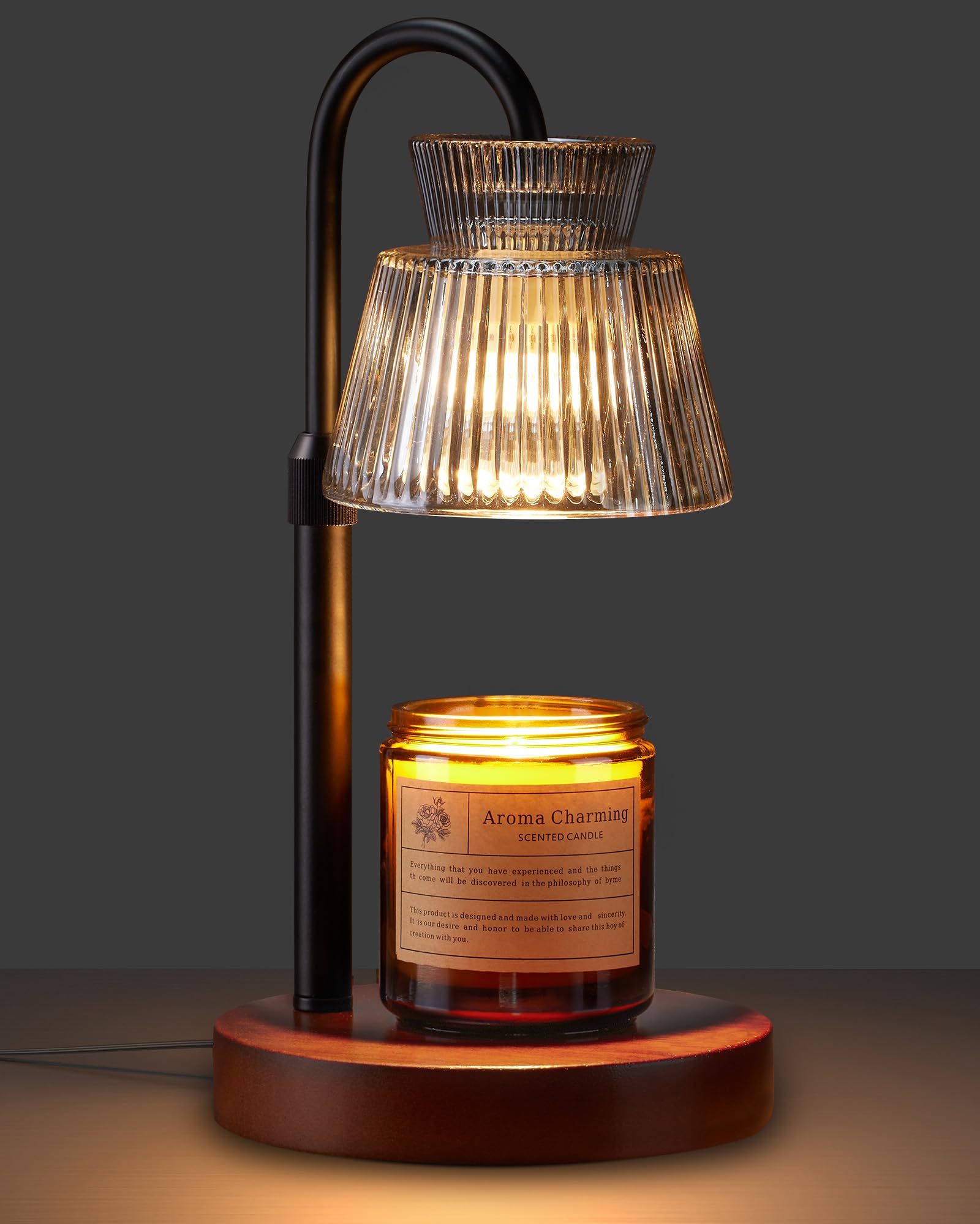 LISUNAR Candle Warmer Lamp with Timer &Dimmable Wax Melt Warmer for Scented Jar Candles, 2 Bulbs,Birthday Gifts for Women House 