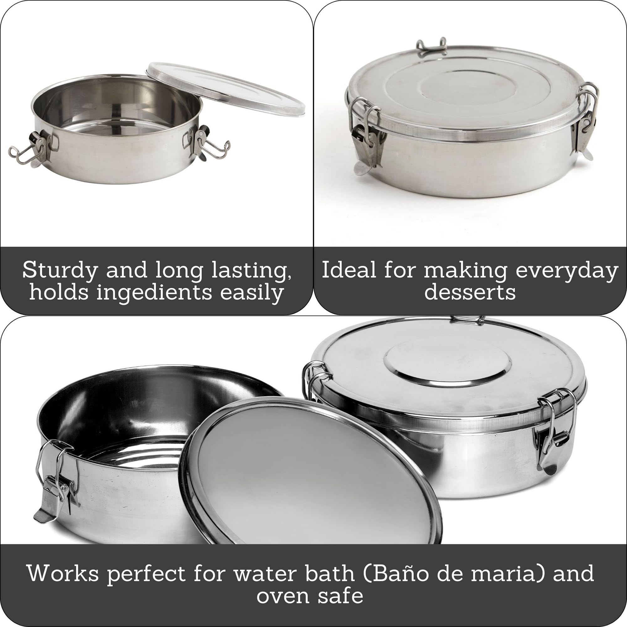 Imusa Flan Mold, 1.5Qt, Silver