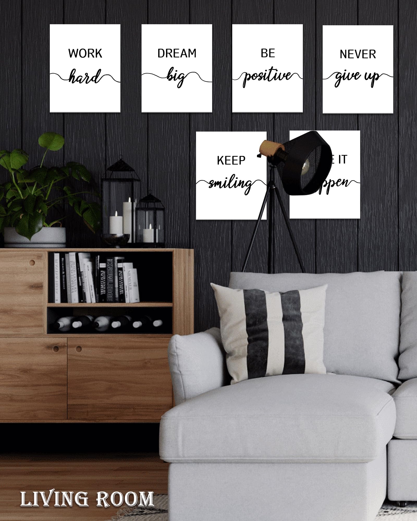 Drsoum Motivational Wall Decor Inspirational Office Wall Art ???????????? Black Quotes Wall Art Encouraging Canvas Posters For O