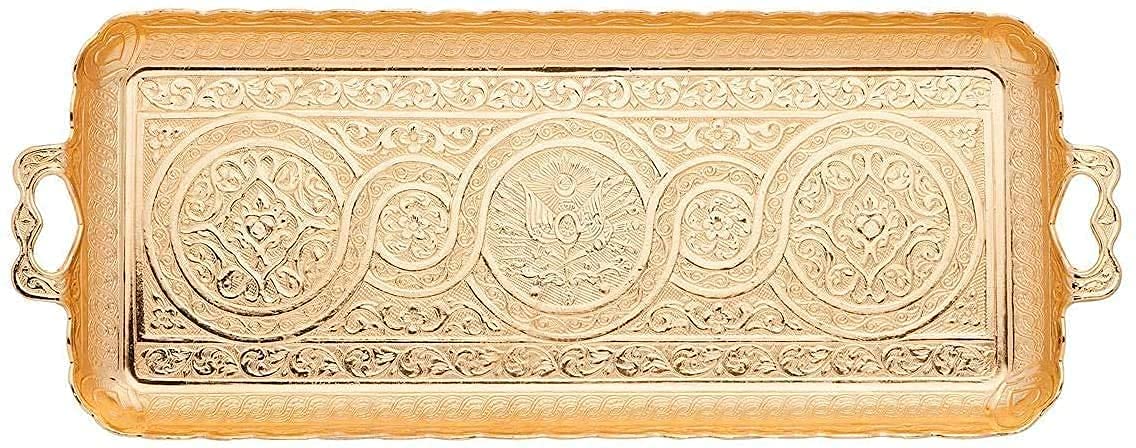 Alisveristime Turkish Coffee Set For Two - Pearl Set With Ottoman Motifs (Set Of 2) (Gold)