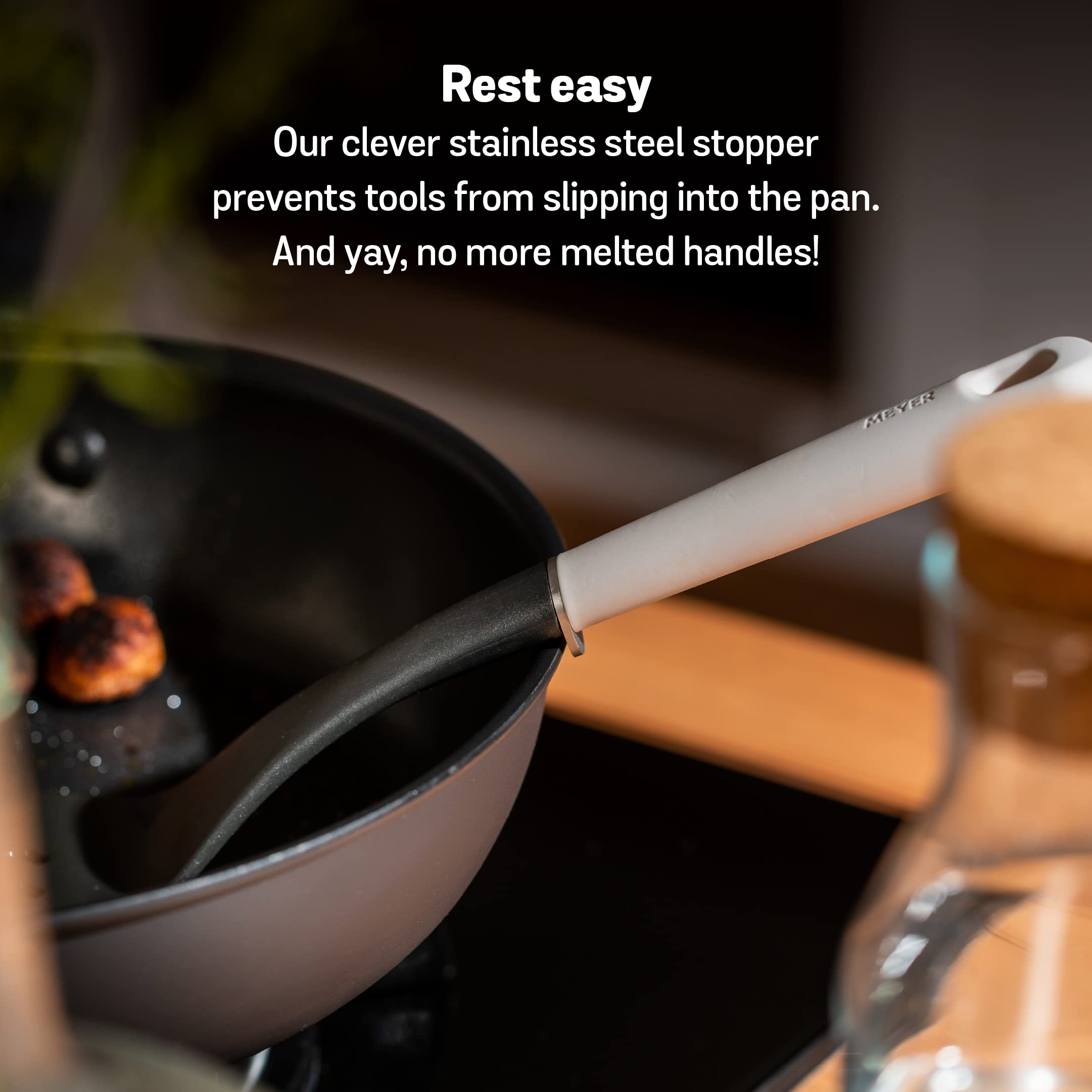 Meyer Tools And Gadgets Kitchen/Cooking Utensils Set, 6 Piece, Matte Black