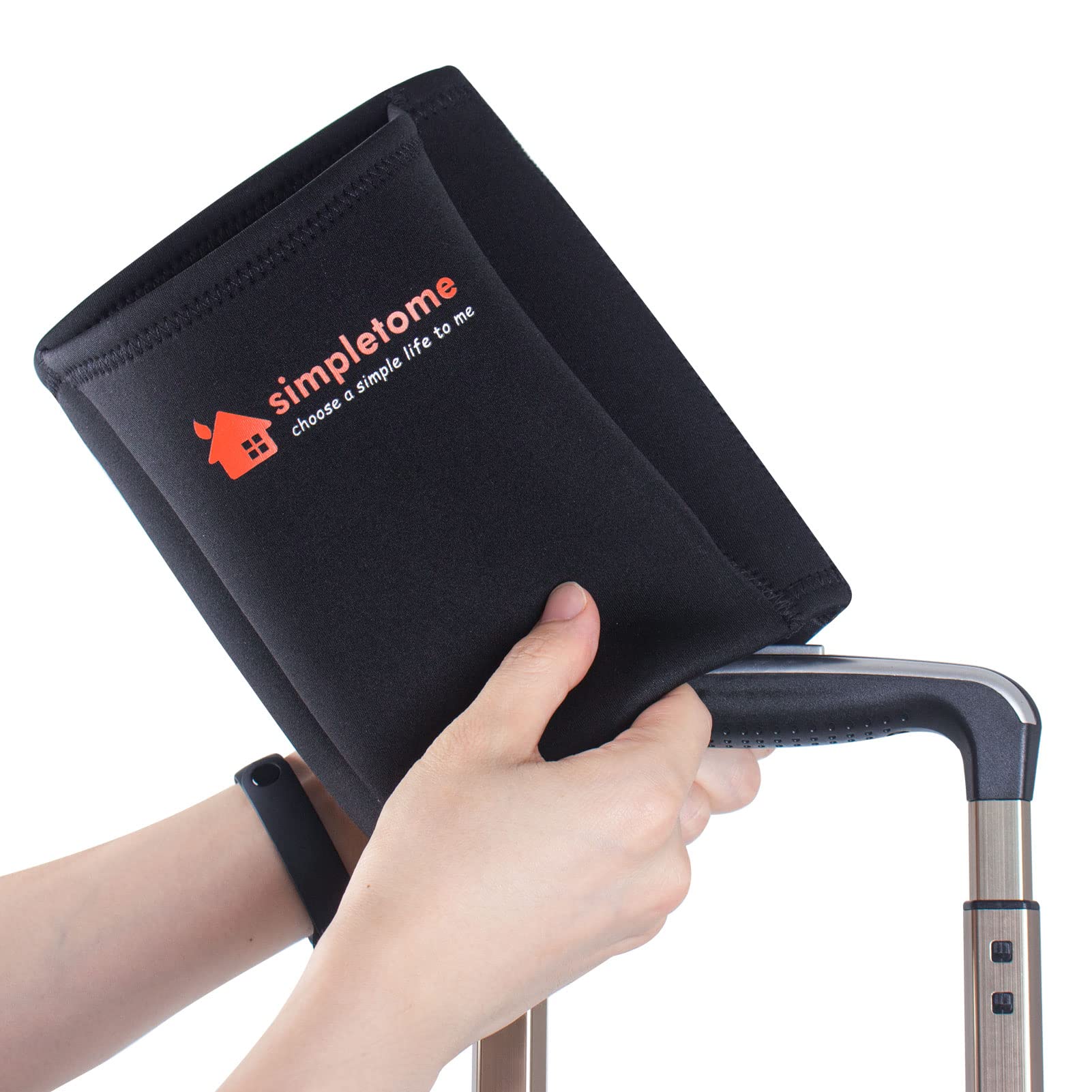 Simpletome Luggage Cup Holder Hands-Free Travel Drink Caddy Bag Attachment Simple Style Elastic Materials Easy To Install And Re