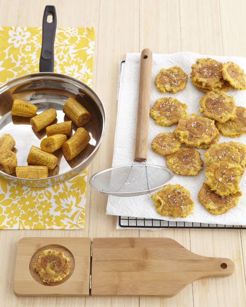 Imusa Usa Traditional Small Bamboo Tostonera/Plantain Masher