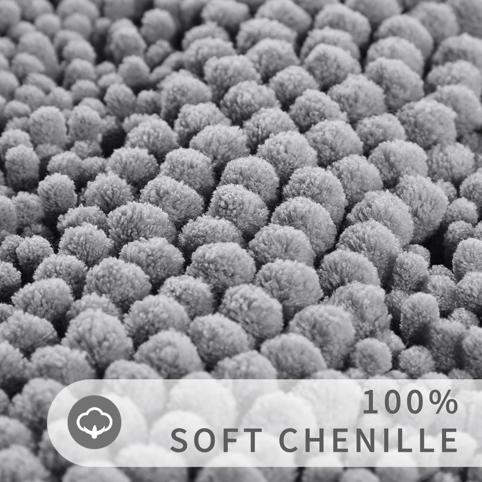 Yimobra Bathroom Rug Mat, Extra Thick And Super Absorbent Bath Rugs, Non Slip Quick Dry Bath Mats, Luxury Microfiber Chenille Pl