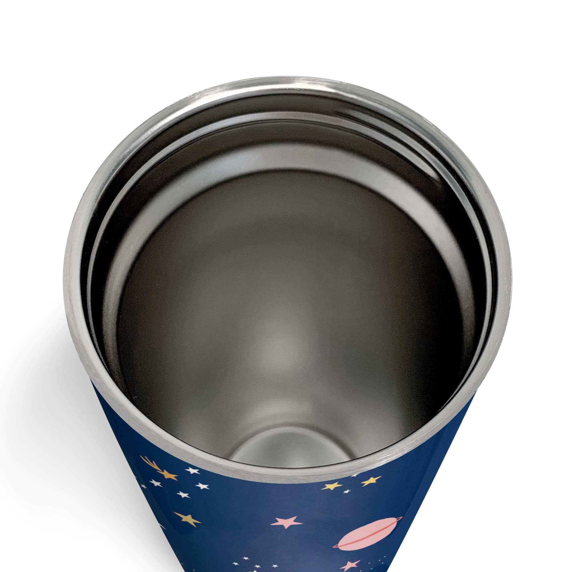 Studio Oh! Insulated Stainless Steel Water Tumbler With Straw You Are Made Of Stars - 17-Ounce Travel-Friendly Thermal Cup With