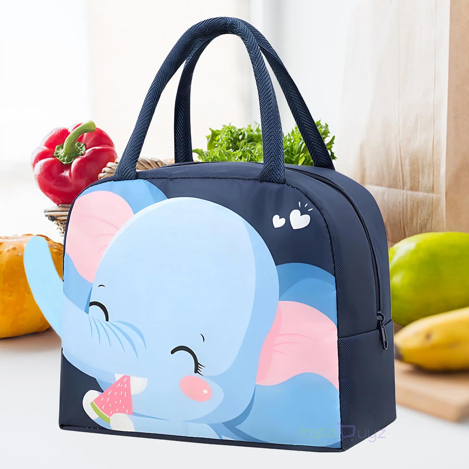 Instabuyz Insulated Lunch Bag Leak Proof Tiffin Bag Hot Cold Storage Box For Office School Kids Men Women Reusable Lunch Tote Wi