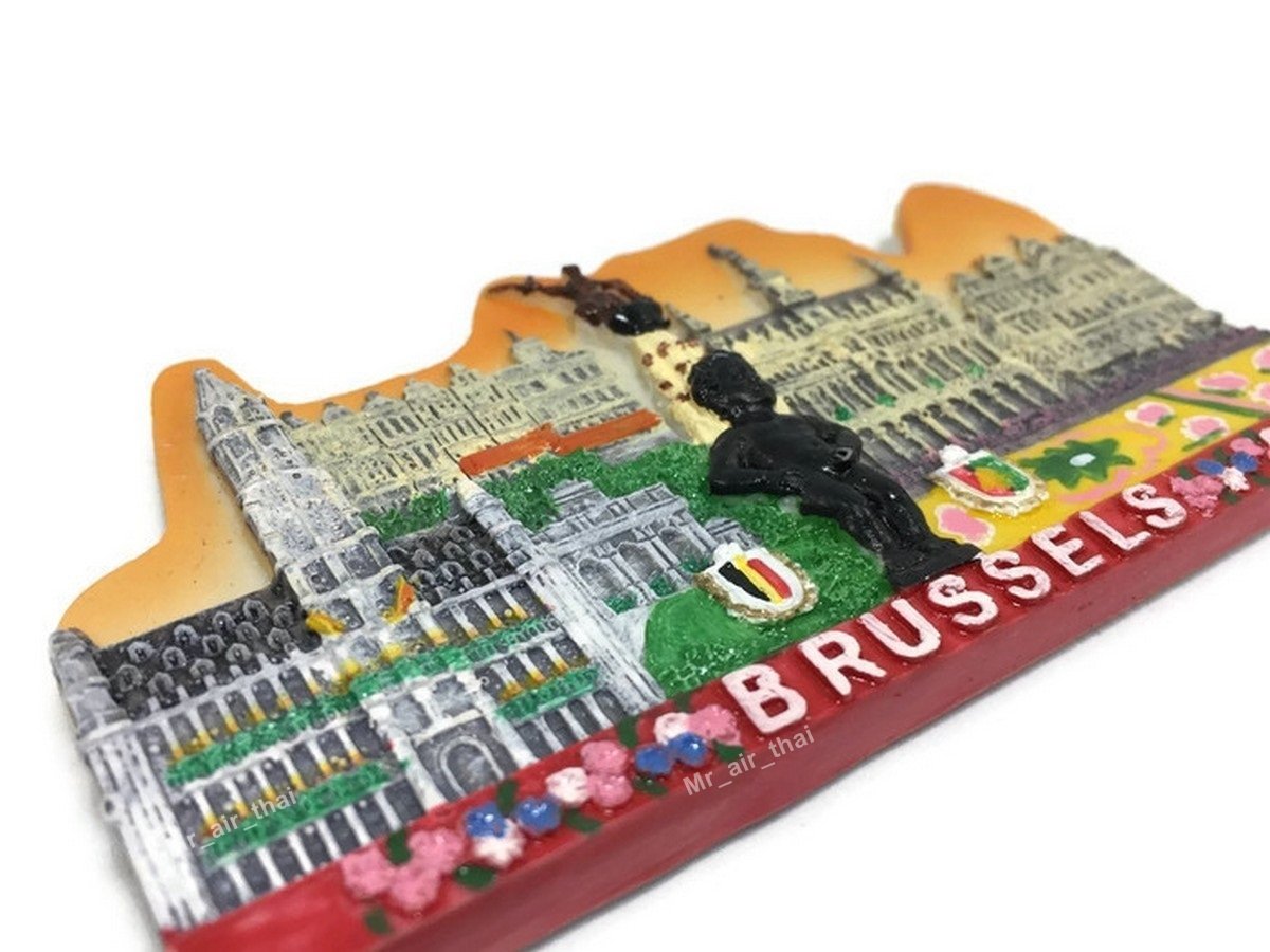 Witnystore Tiny Landmarks Of Brussels Manneken Pis Cinquantenaire Arcade Belgium Western Europe Tourist Attractions Resin Refrig