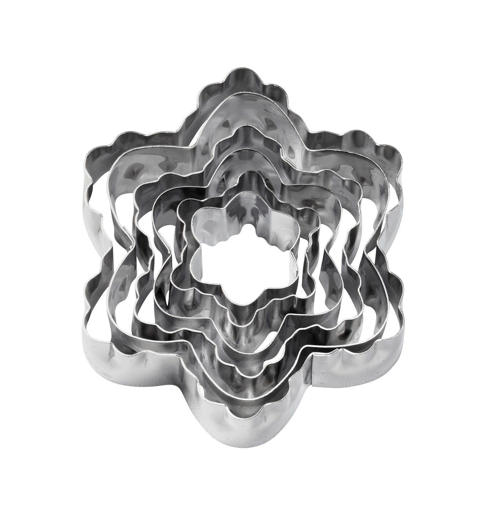 Wilton 6-Piece Nesting Fondant Double Sided Cut Out Cutters  Blossom