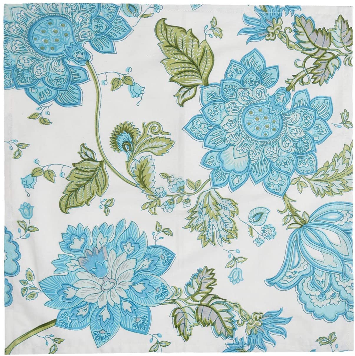 Guru Jee Cotton Napkins Set Of 6 Floral 18X18 Inch Dinner Napkins Table Cloth Napkin Printed Cotton Napkins Washable Table Napki
