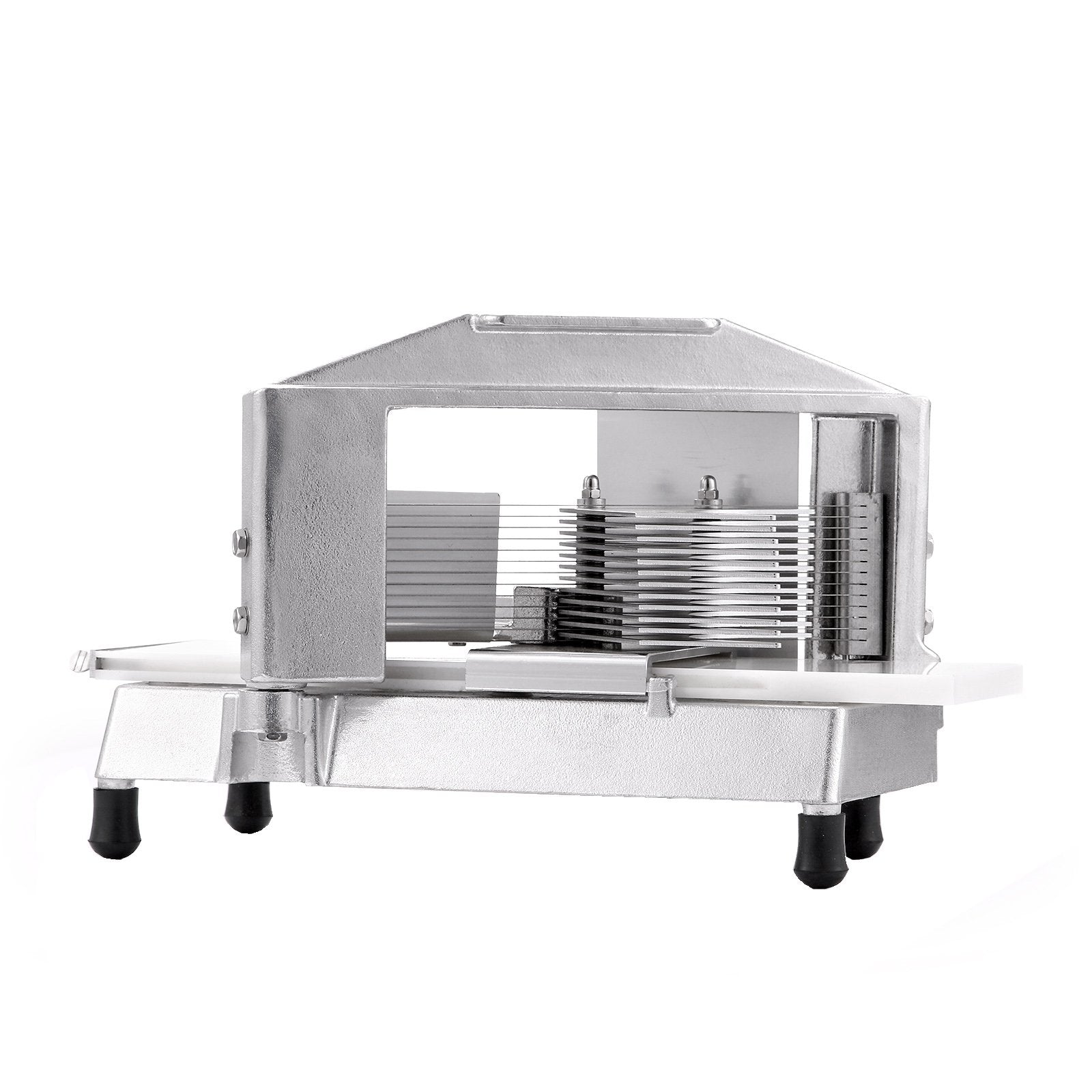Vevor Commercial Tomato Slicer 3/16 Inch Heavy Duty Tomato Slicer Tomato Cutter With Built-In Cutting Board For Restaurant Or Ho