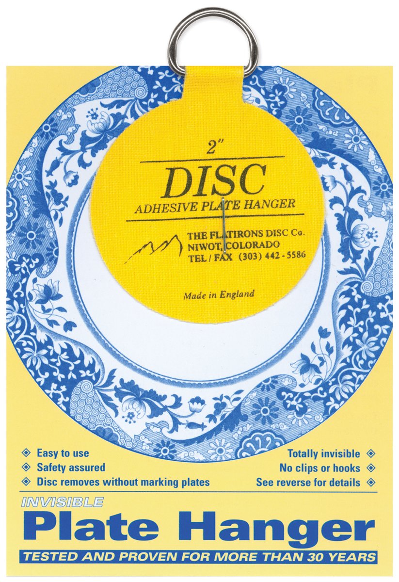 Flatirons Disc Invisible Plate Hanger, 2-Inch