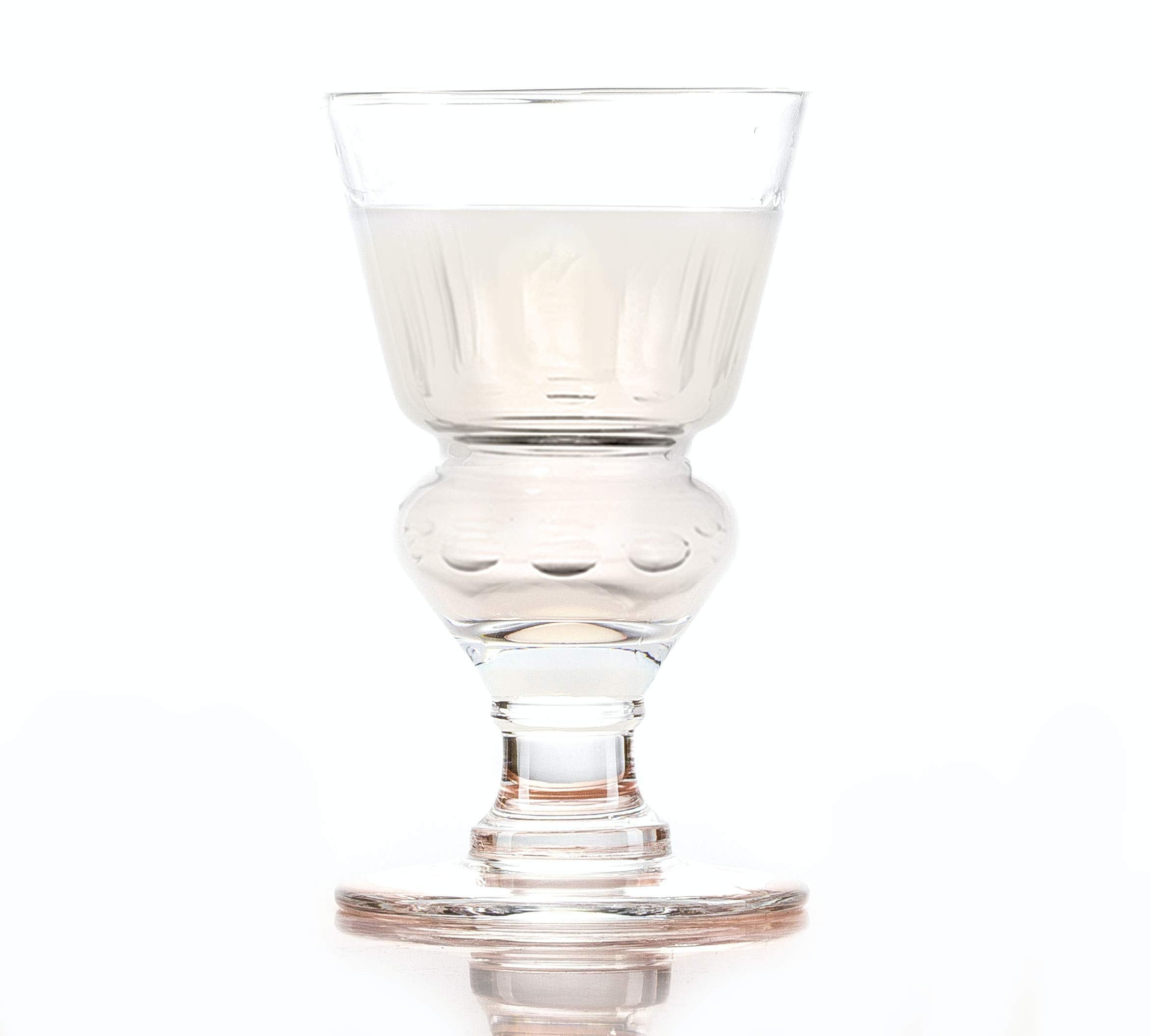 Amehla Original Absinthe Glass: Set Of 4 Glasses - Vintage Reservoir Pontarlier Style