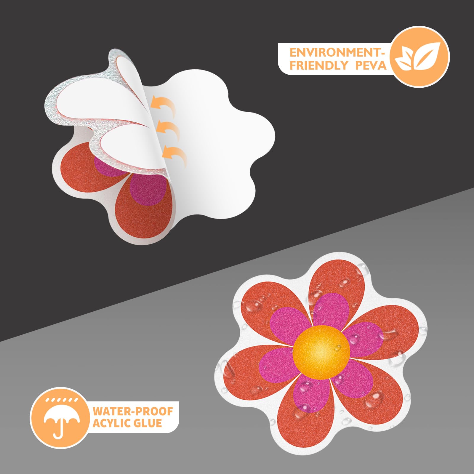 Non Slip Bathtub Stickers, 10 Pcs Shower Stickers For Safety Bathroom Tubs, Bathtub Non Slip Stickers And Adhesive Decals Scrape