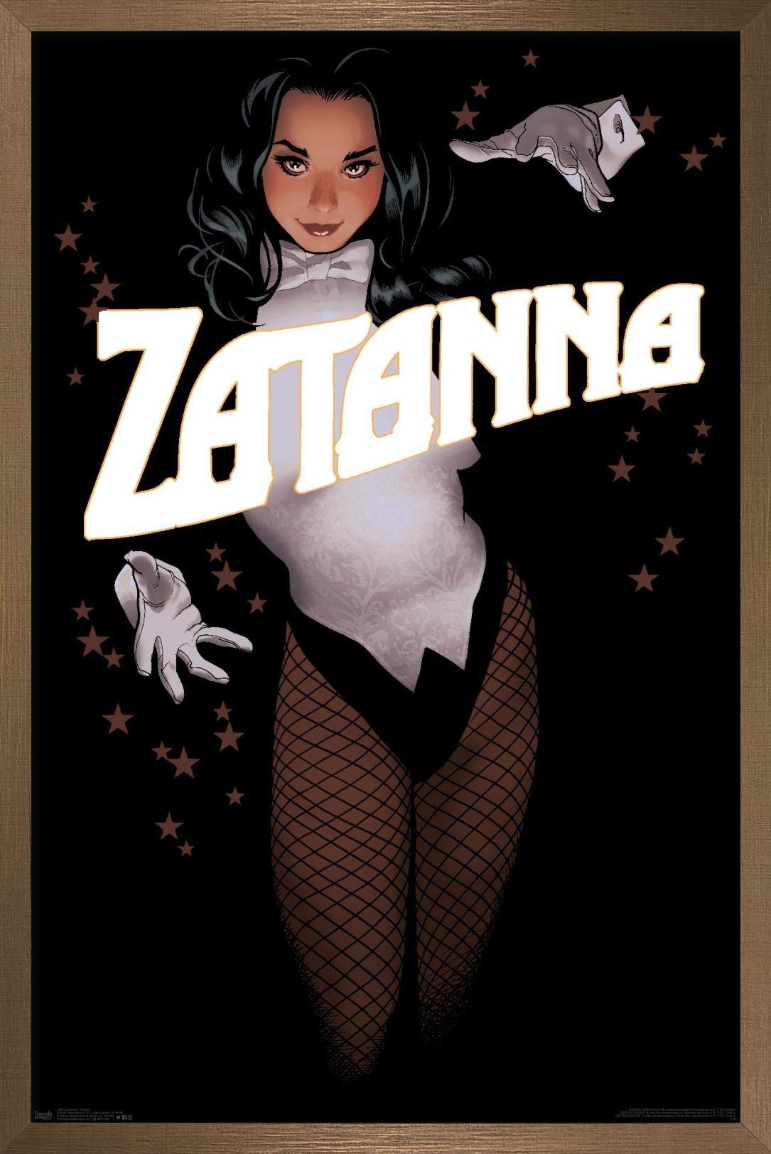 Trends International Dc Comics - Zantanna - Alex Ross Portrait Wall Poster, 22.375'' X 34'', Bronze Framed Version