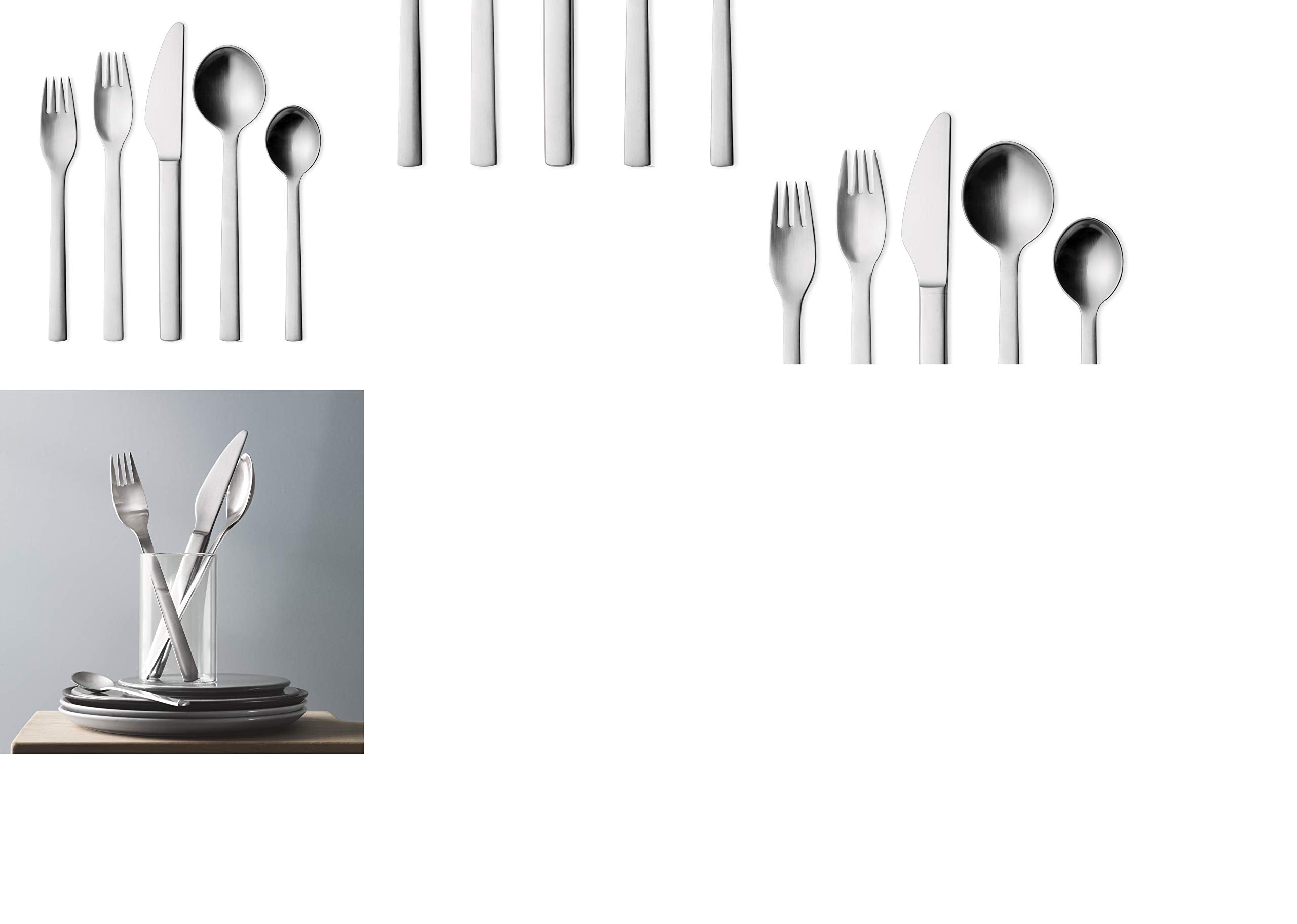 Georg Jensen New York 5-Piece Stainless Steel Flatware, 18/8, Utensil