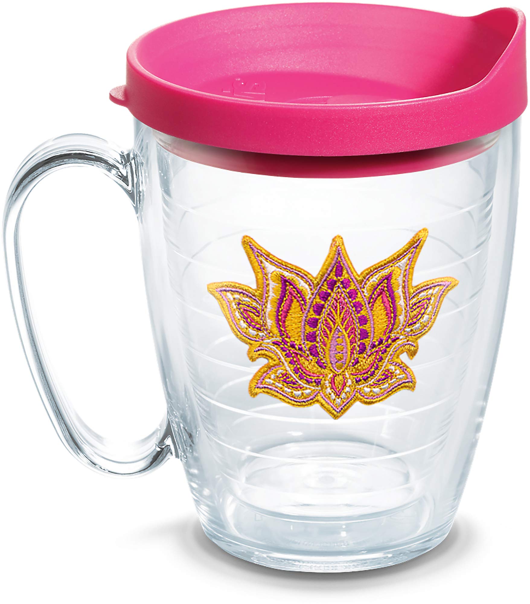 Tervis Lotus Flower Made In Usa Double Walled Insulated Tumbler Travel Cup Keeps Drinks Cold & Hot, 16Oz Mug, Clear