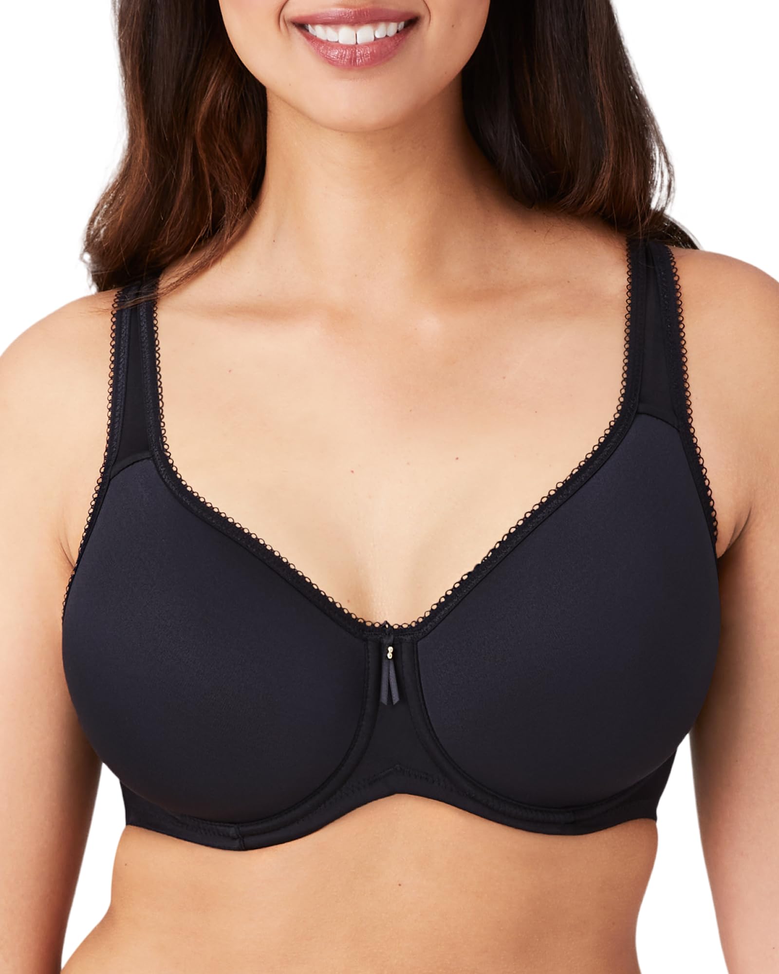 Wacoal Womens Plus-Size Basic Beauty Contour Spacer Bra, Black, 38Ddd