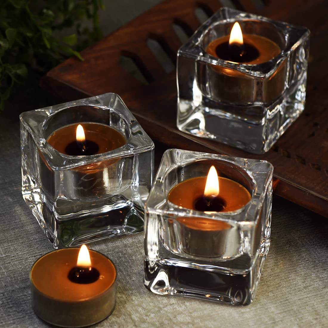 DEYBBY Scented Tealight Candles, Long Lasting Soywax Tea Candle Used for All of Holders|Clear Cup|12 Counts|Up to 4 Hour Burn Ti