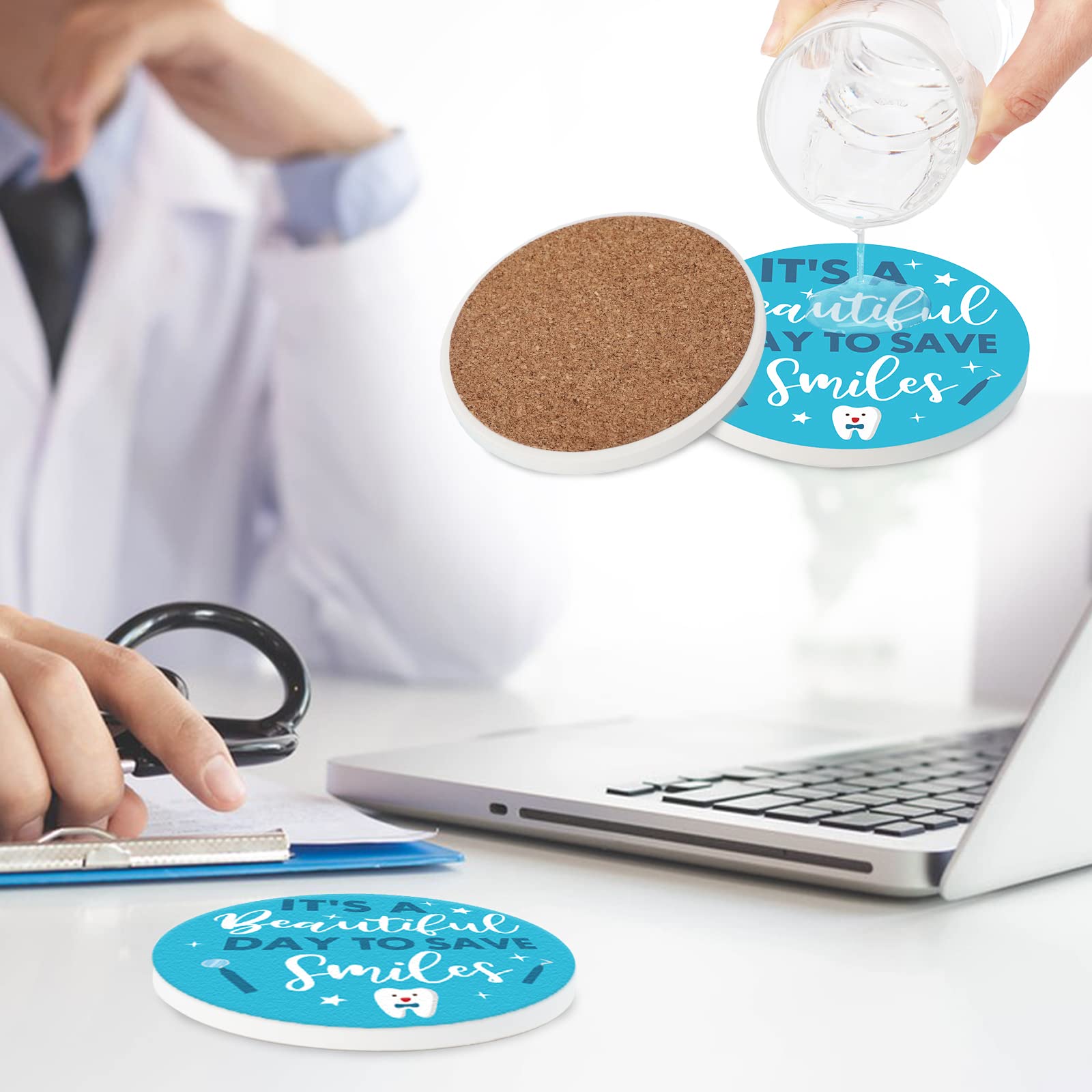 Dentist Gift Box For Men Funny Dentist Socks Coffee Mug Ceramic Coaster Dentist Badge Reel Dentist Appreciation Graduation Birth