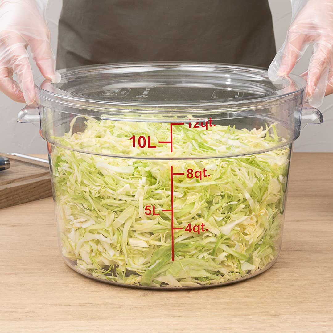 Restaurantware Lids Only: Met Lux Lids For 12 18 And 22 Quart Food Storage Containers 10 Round Lids For Storage Containers - Air