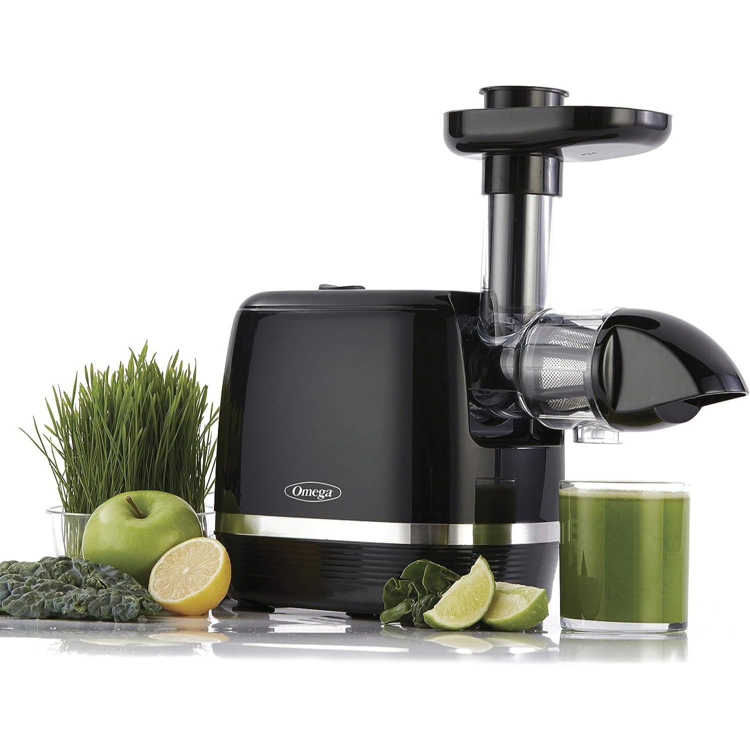 Omega Juicer H3000R Slow Masticating Extractor, 150Watt, Black