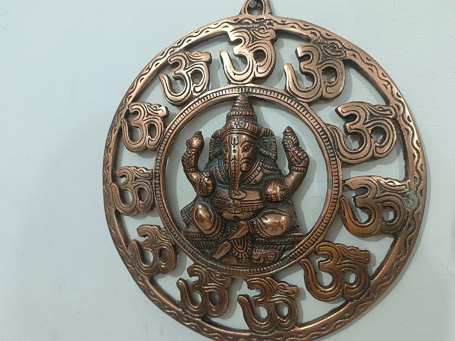 Dn Enterprises Wall Hanging Ganesha For Main Door Home Office Dcoration | Ganesha Wall Hanging Frame For Main Door (Brown)