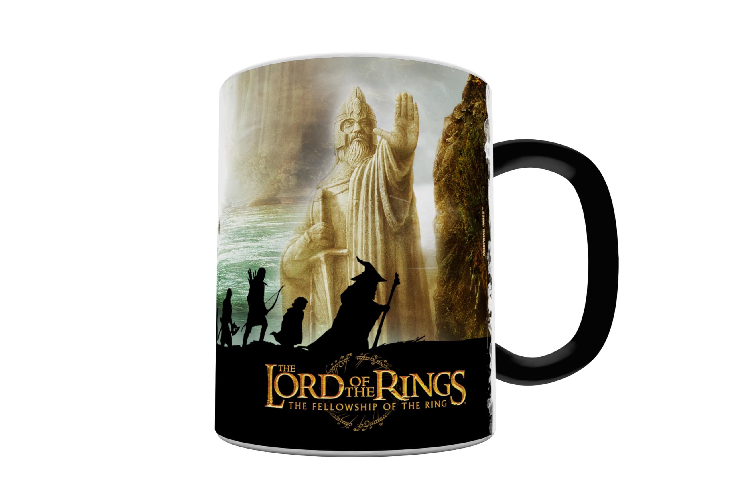 Morphing Mugs Lord Of The Rings (The Fellowship Of The Ring) Ceramic Mug, Black
